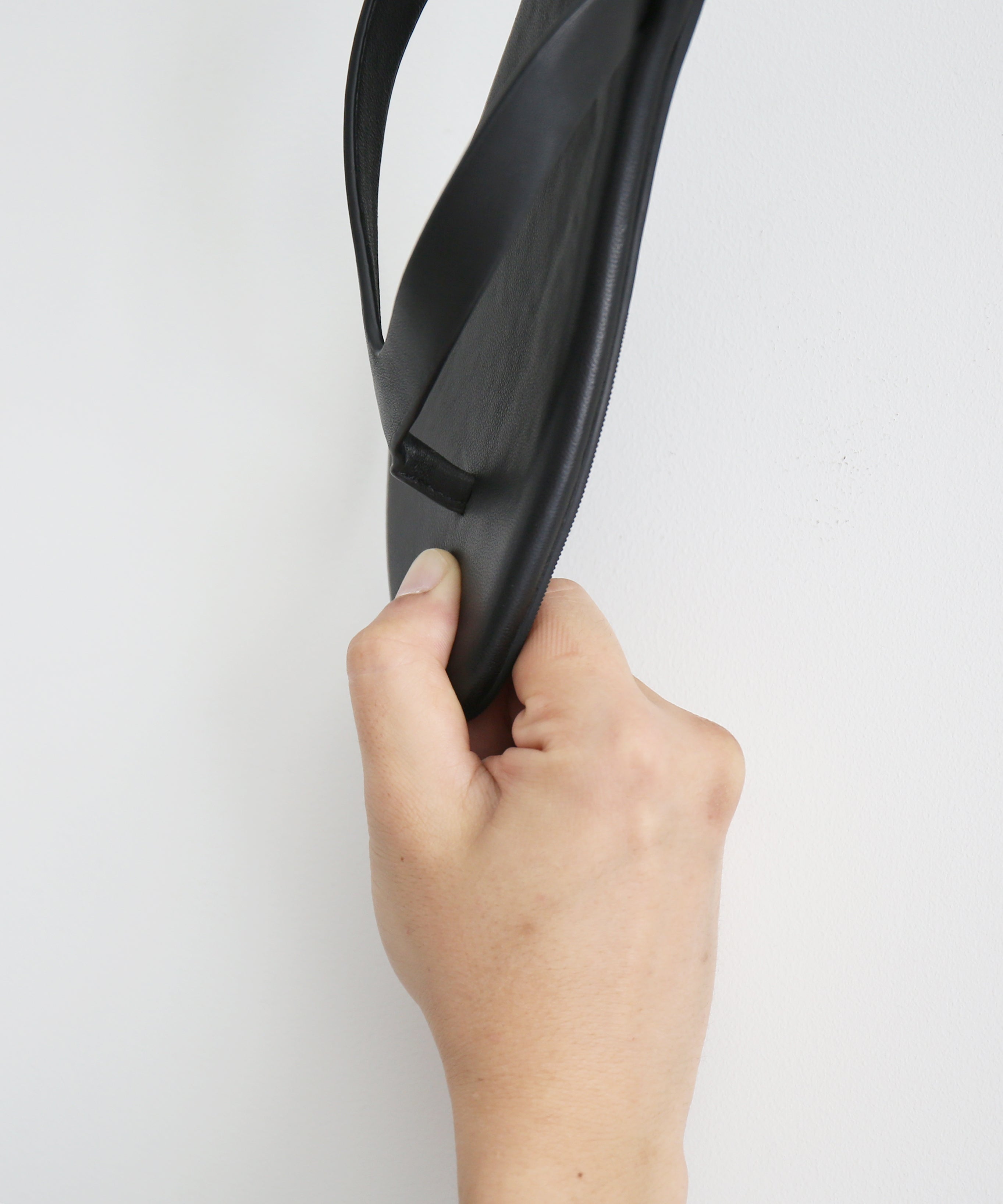spysy Phantom leather flip flop women "BLACK"