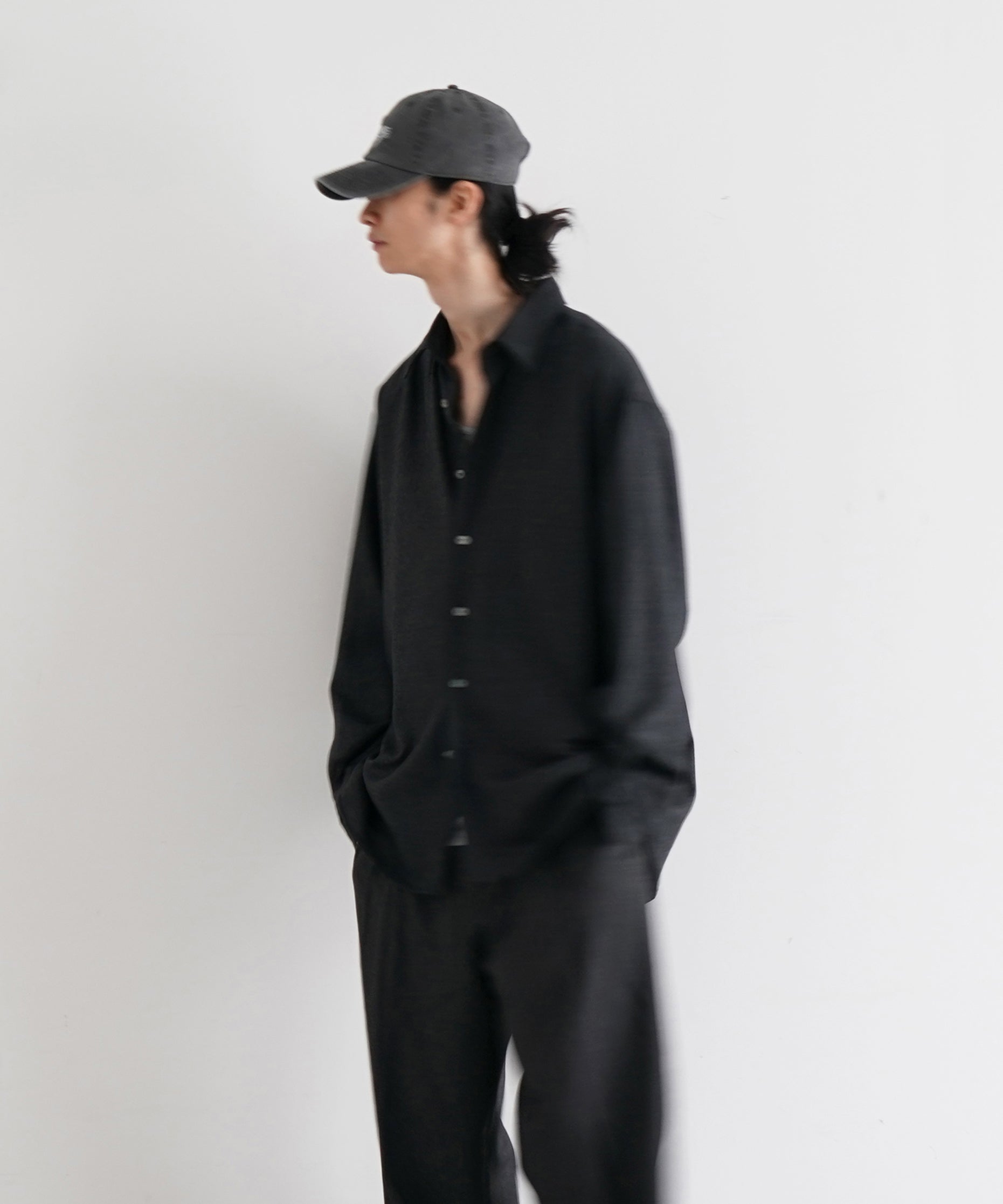 AURALEE SUPER LIGHT WOOL SHIRTS オーラリー　黒 AURALEE / オーラリー | SUPER FINE TROPICAL WOOL SHIRT