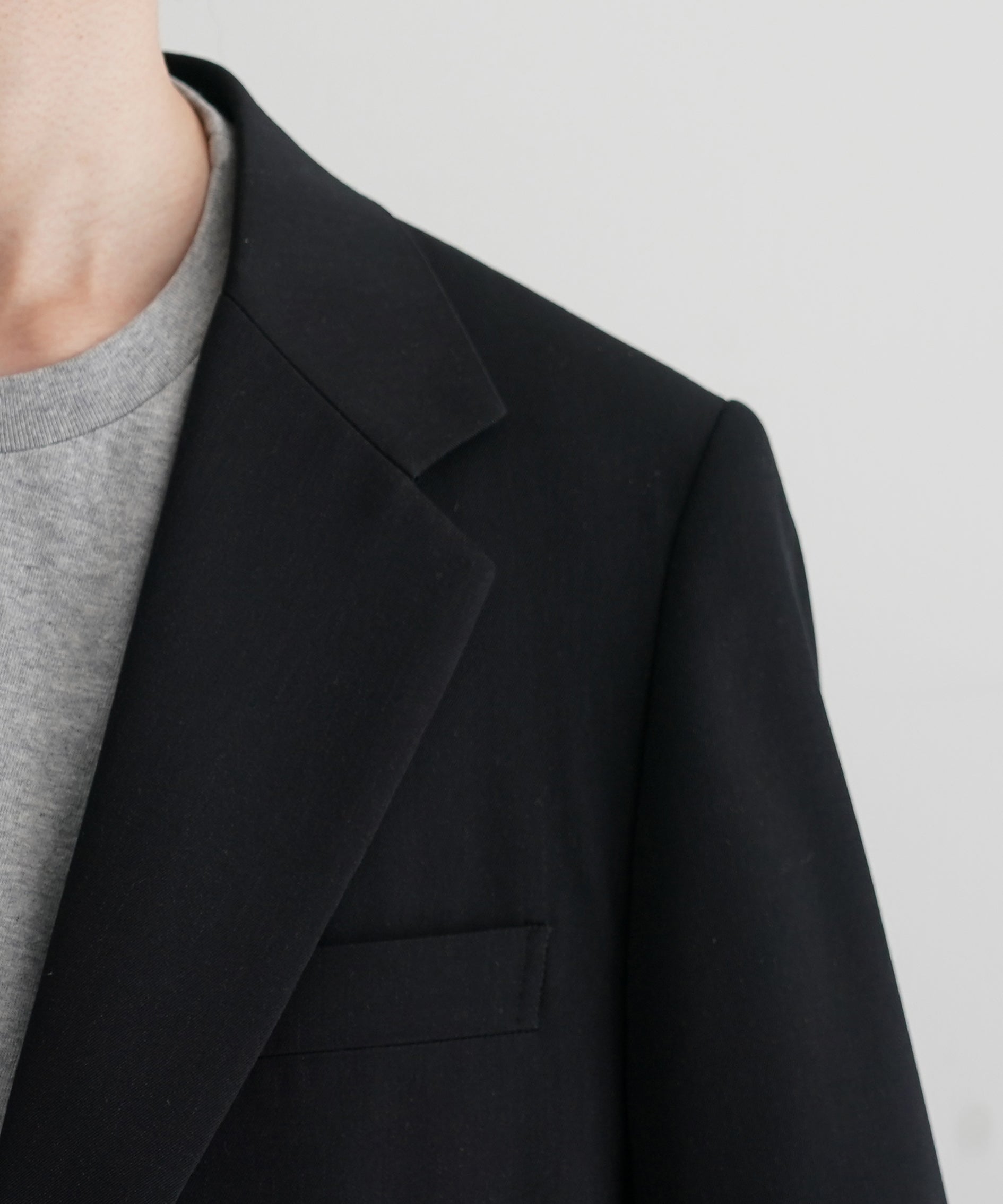 AURALEE Light wool max gabardine jacket "TOP BLACK"