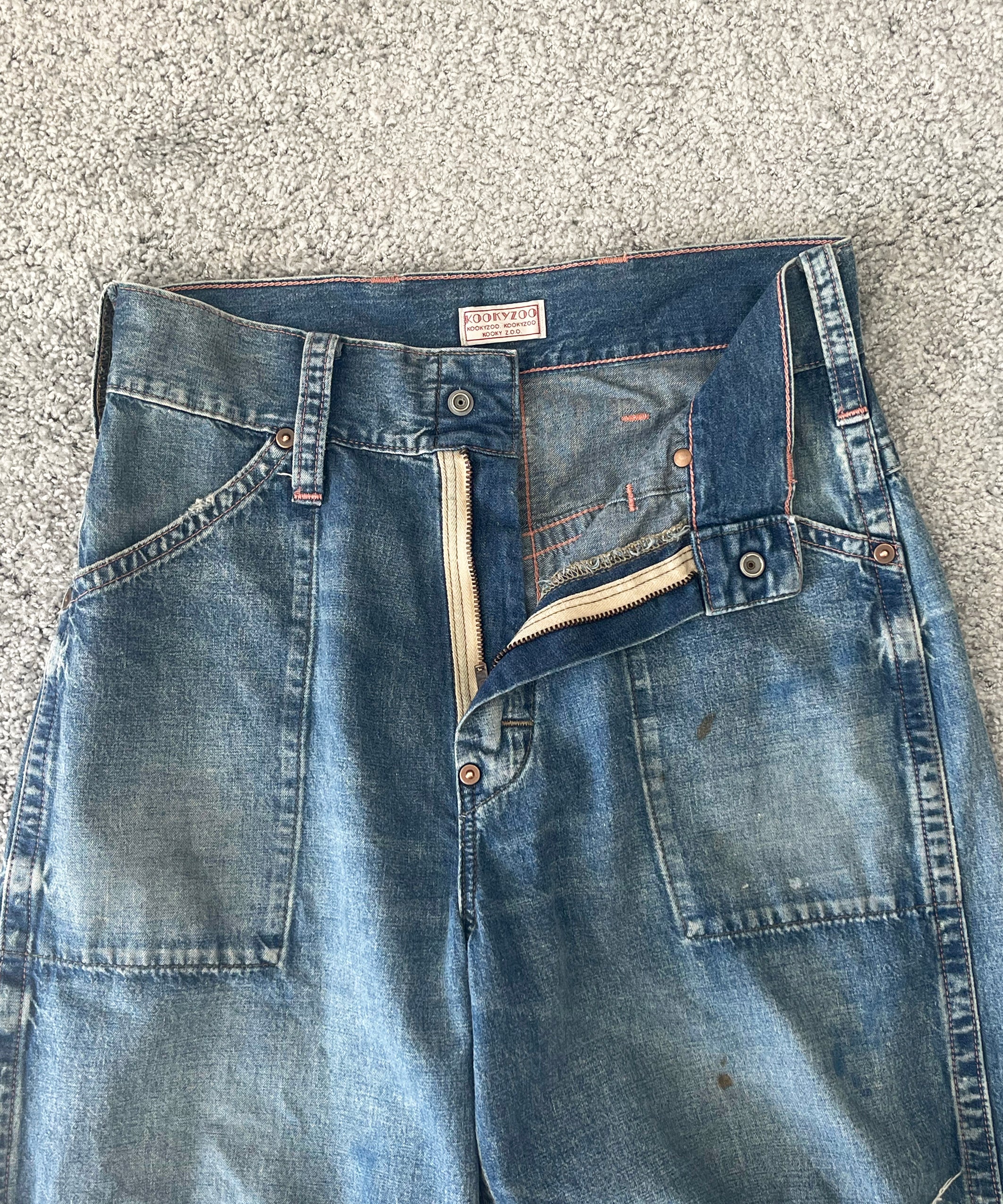 KOOKY ZOO Juvenile work pants type3 "INDIGO"