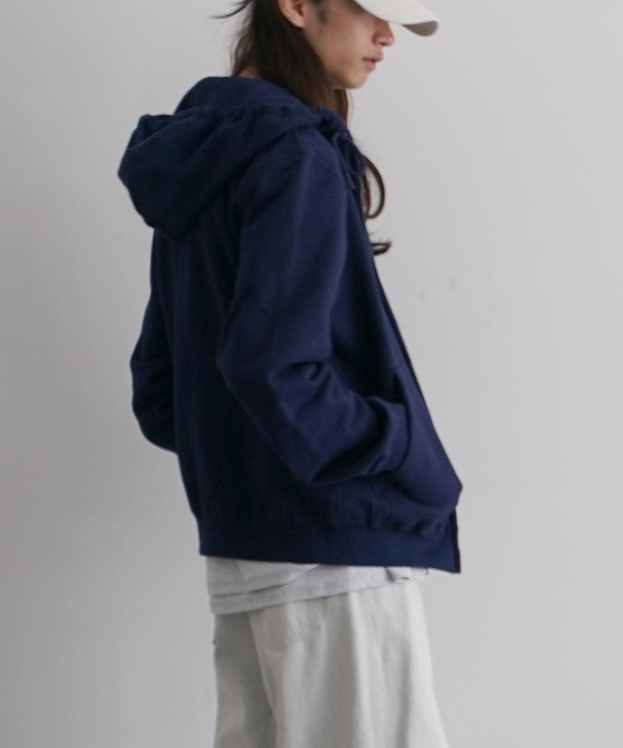 KAIKO Double zip parka "NAVY"
