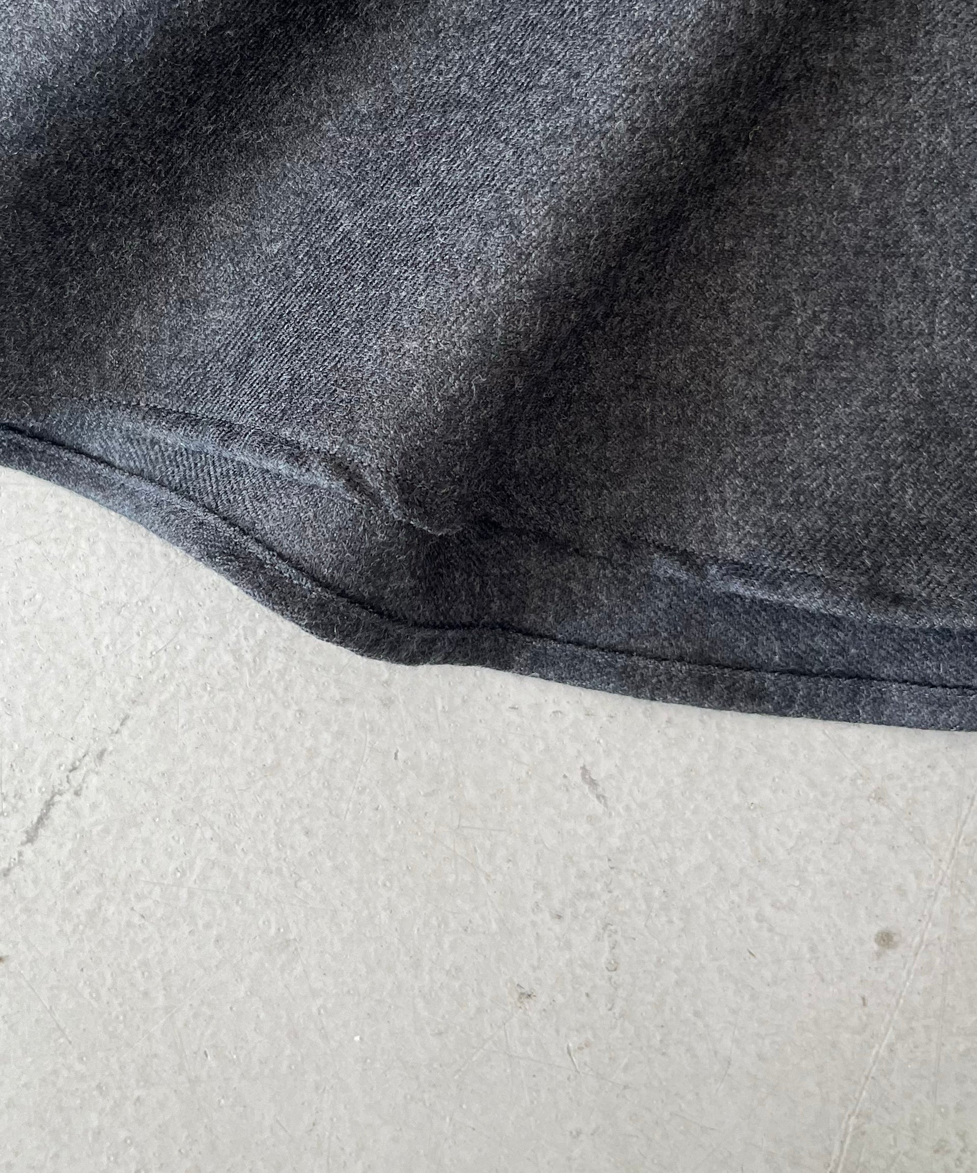 AURALEE Super light wool shirt "TOP CHARCOAL"