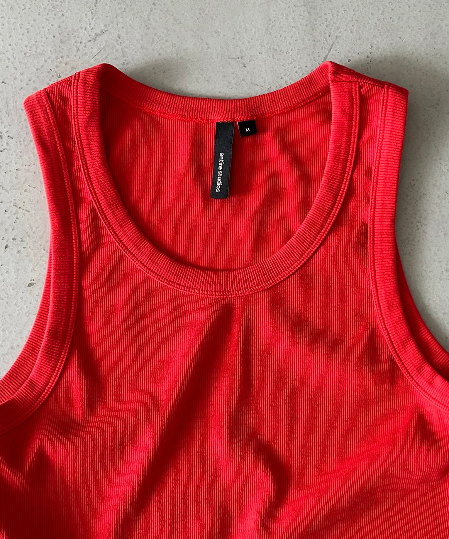ENTIRE STUDIOS Rib tank "CHERRY"