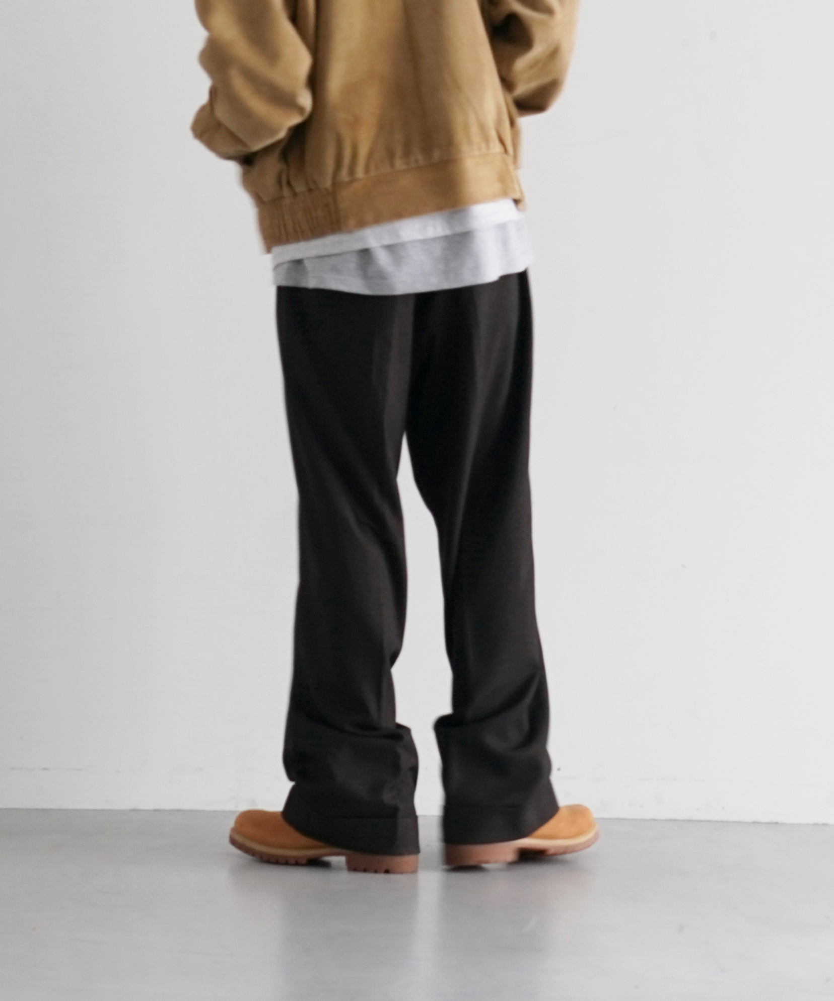 KAIKO Wide slacks "BROWN"