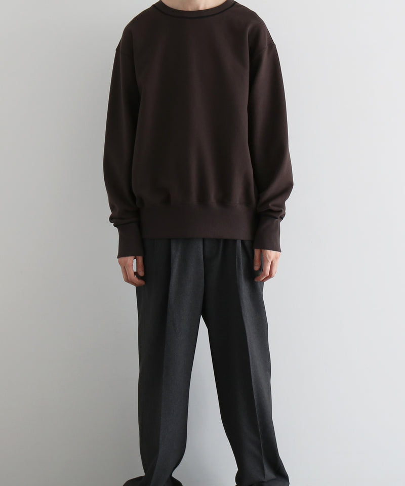 OLD FOLK HOUSE Plain sweatshirt "DARK BROWN"