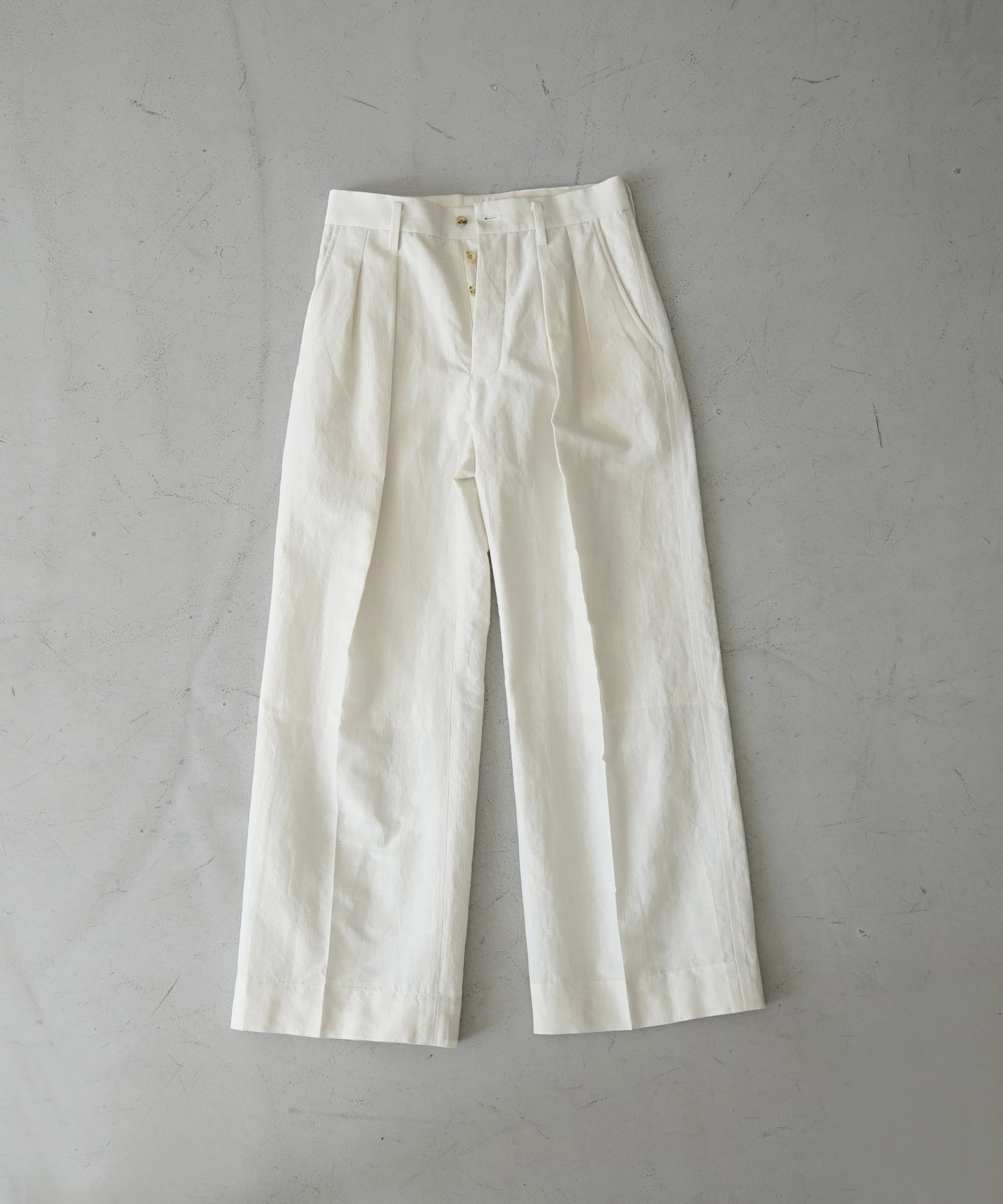 ensou. Doni's Trousers "STONE WHITE"