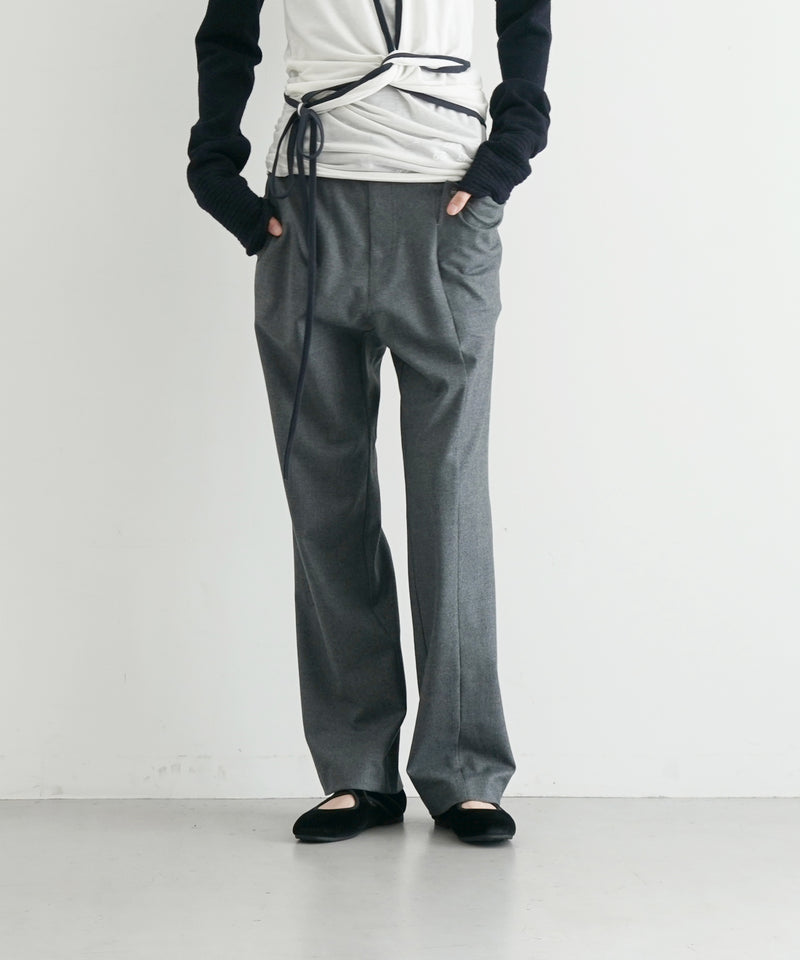 ULIKASANCTUS Double pocket pants “CHARCOAL"