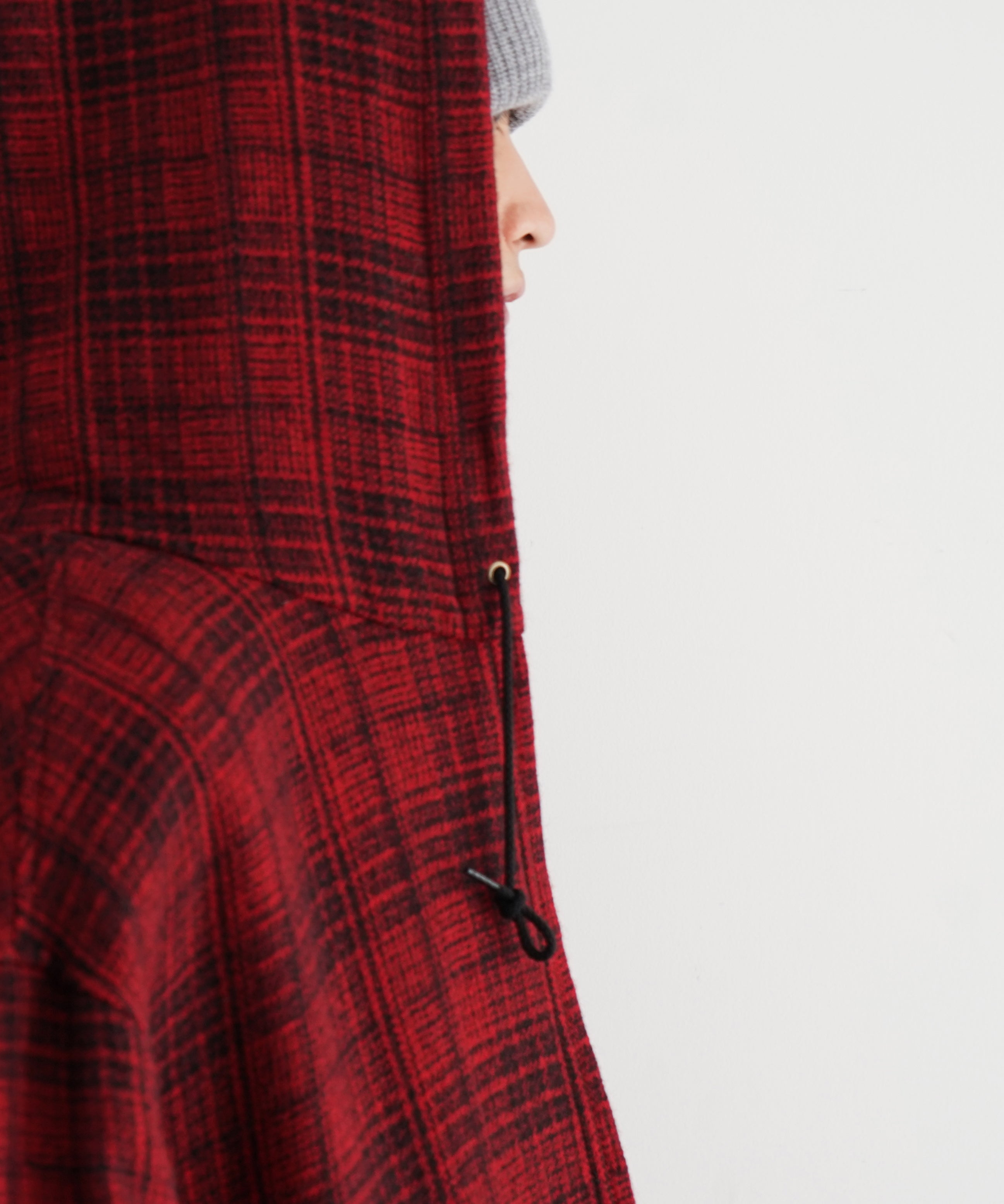 NEEDLES【ニードルズ】zipped work hoody-wool glen plaid 