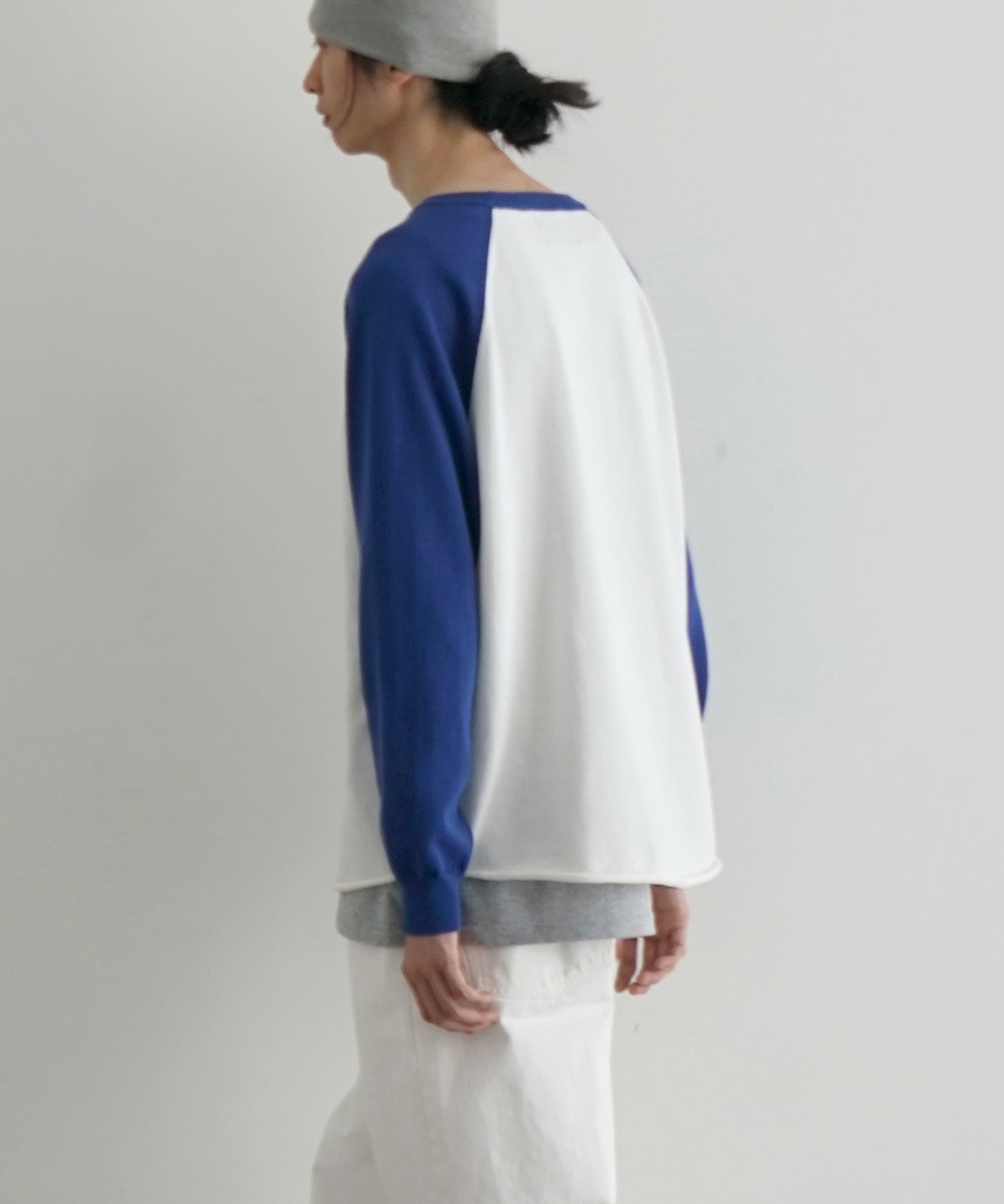 KAIKO Base ball knit "BLUE"