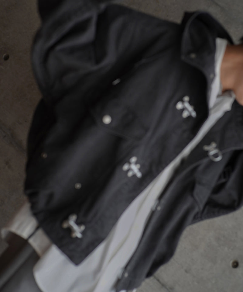 ensou. Fireman parka "B.BLACK"