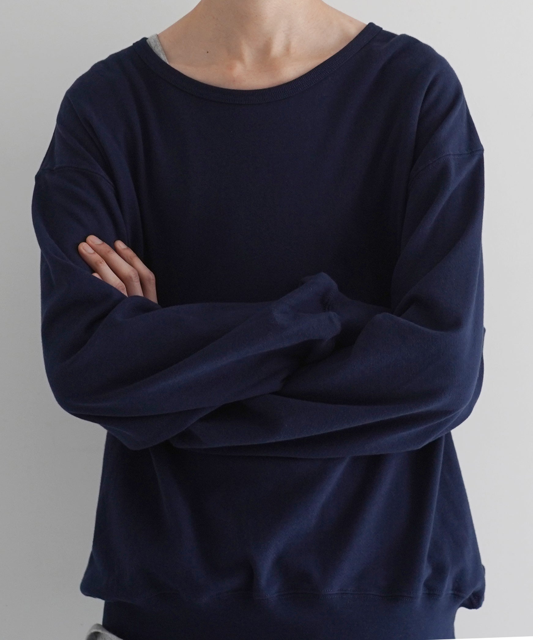 KAIKO Crew neck sweat "NAVY"