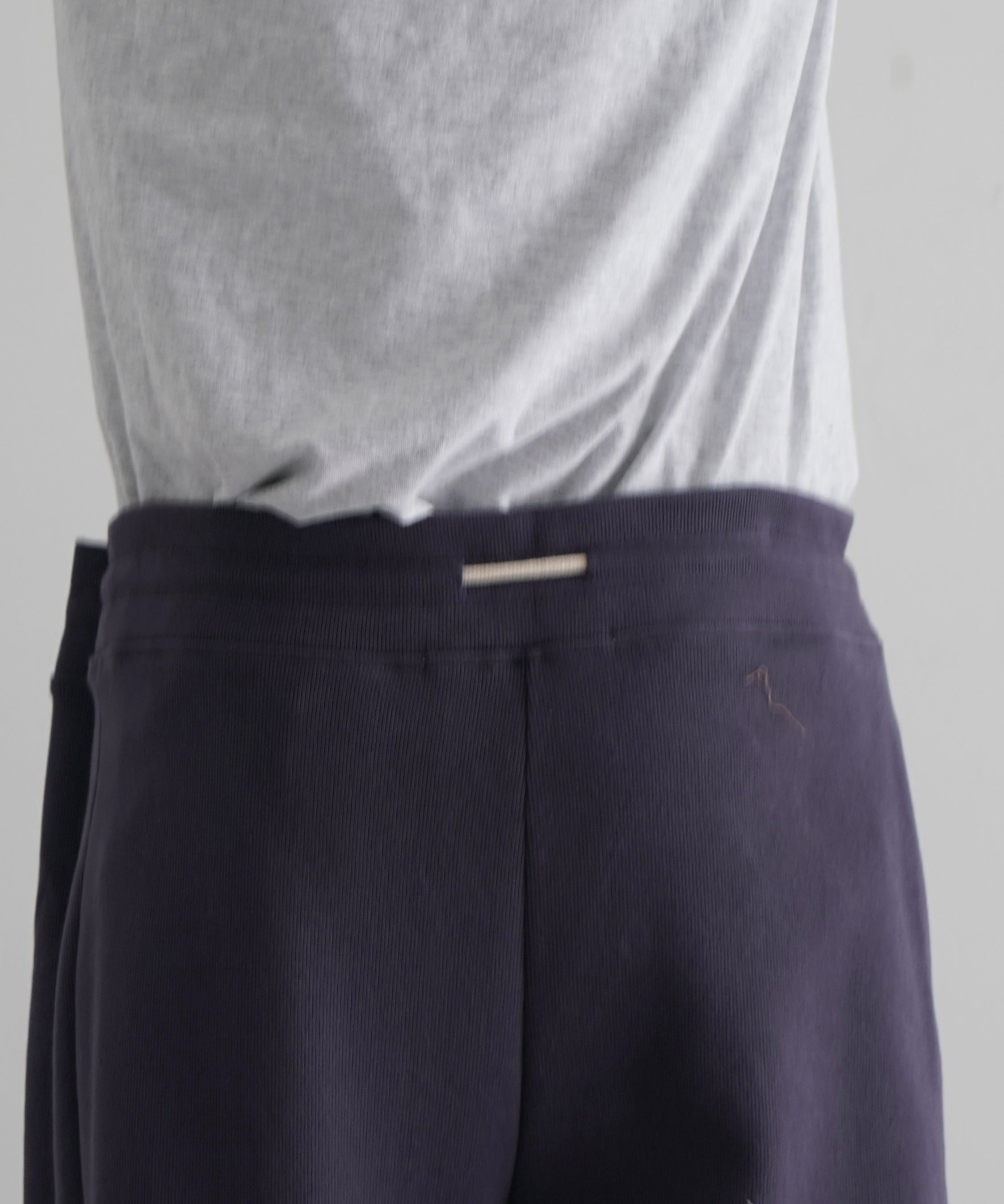 ULIKASANCTUS Curtain jersey pants "NAVY" M L