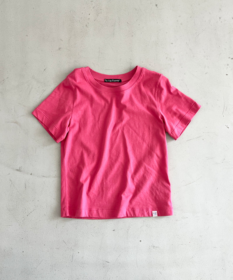 Fax Copy Express Vintage label fitted tee "BLACK"