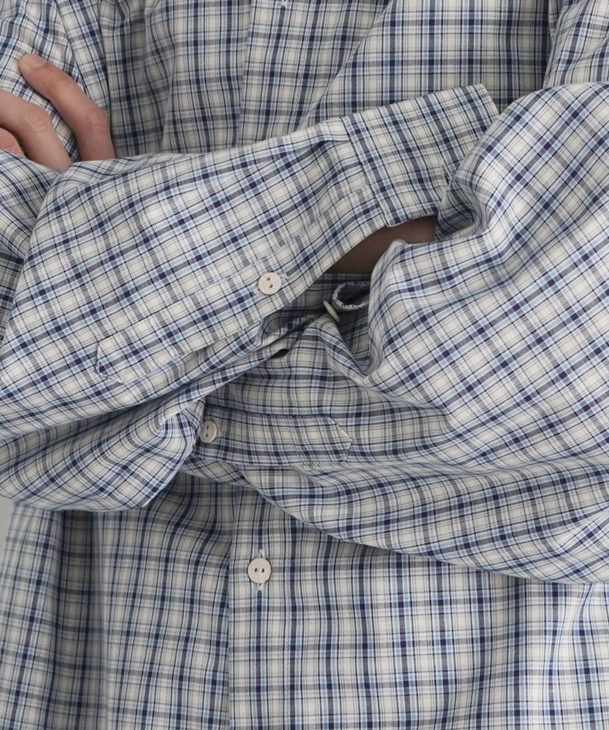 Baserange Claude shirt "BLUECHECK"