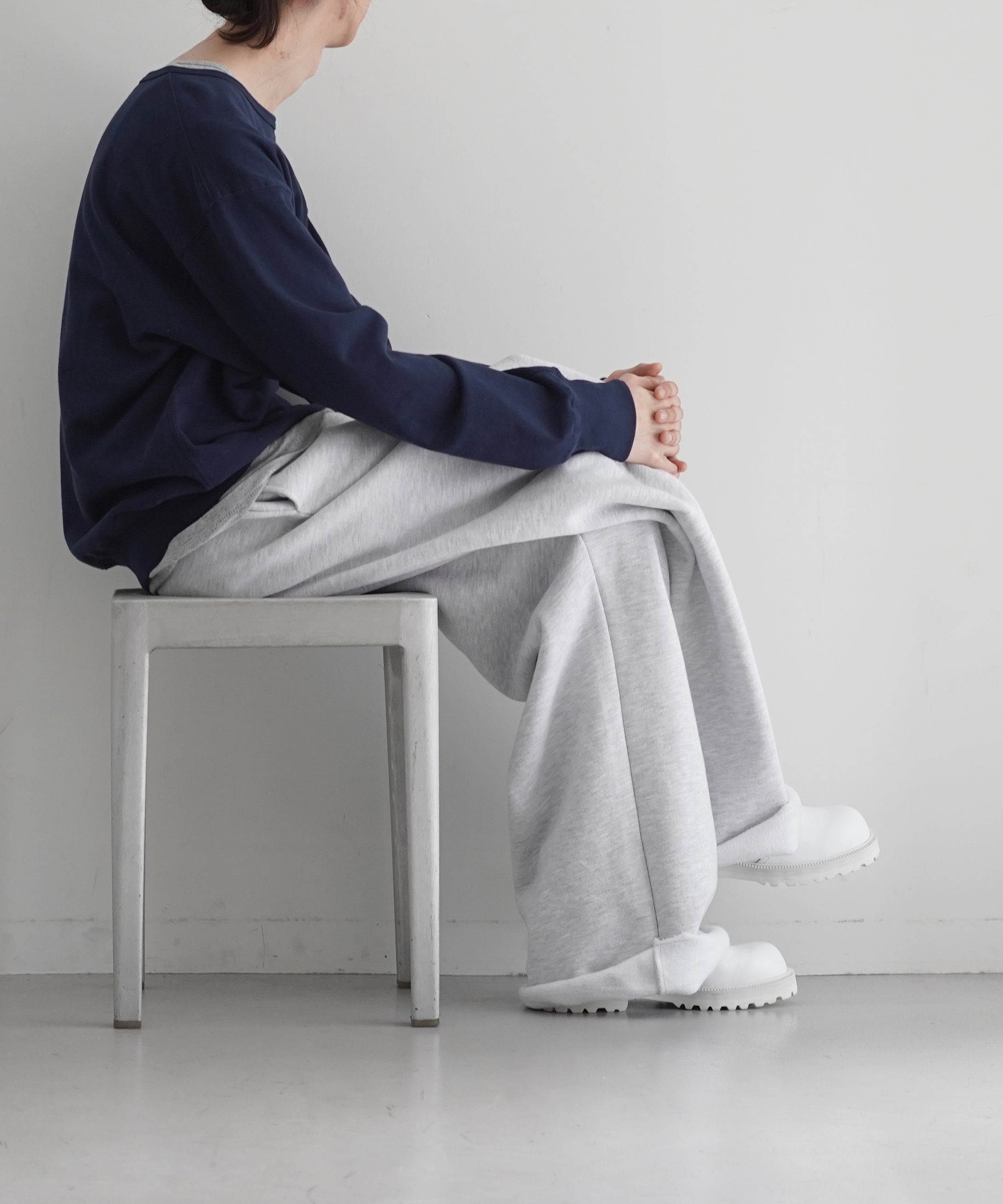 entire studios Full sweatpant "HEATHER GREY"
