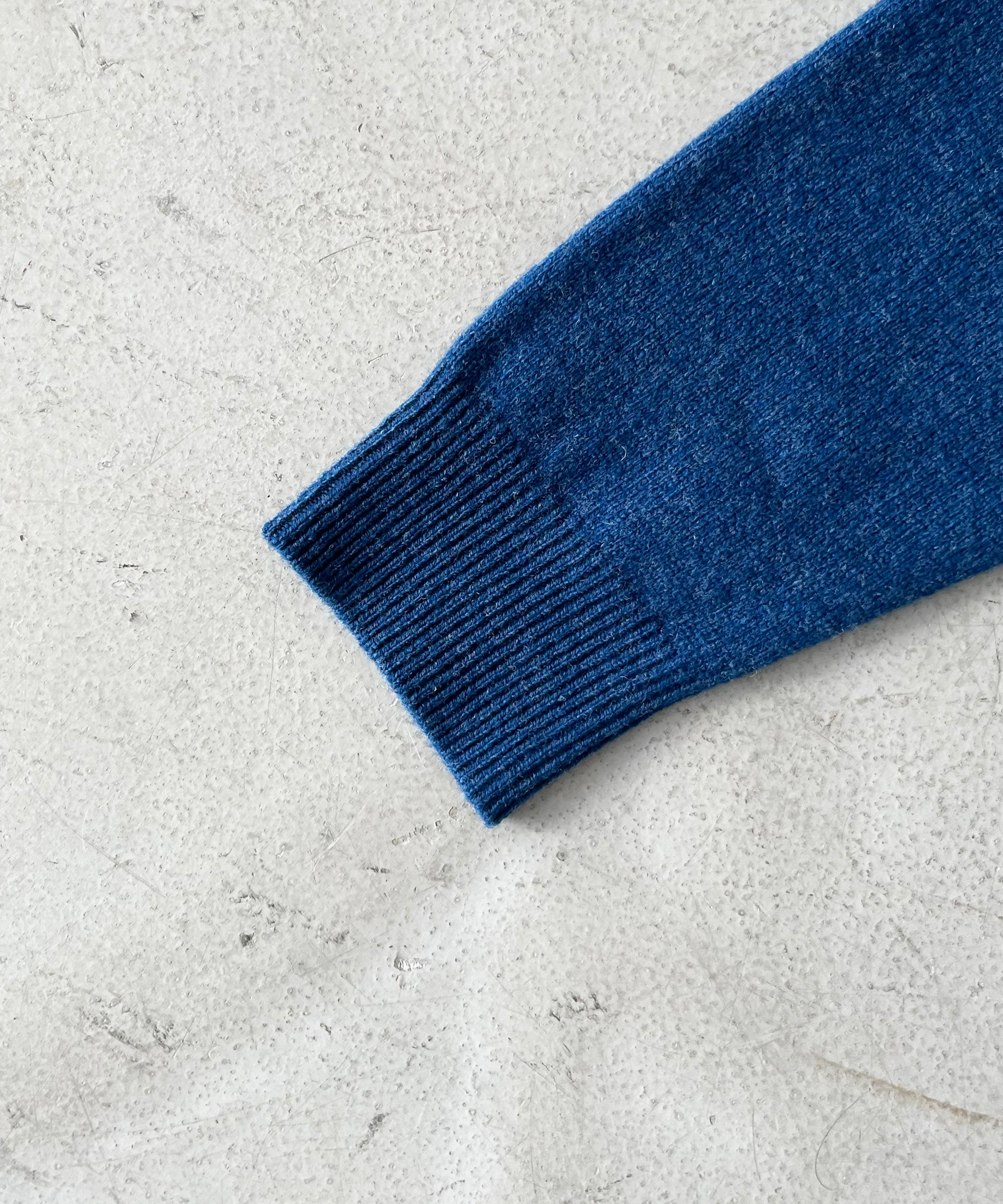crepuscule M-g knit polo "BLUE"