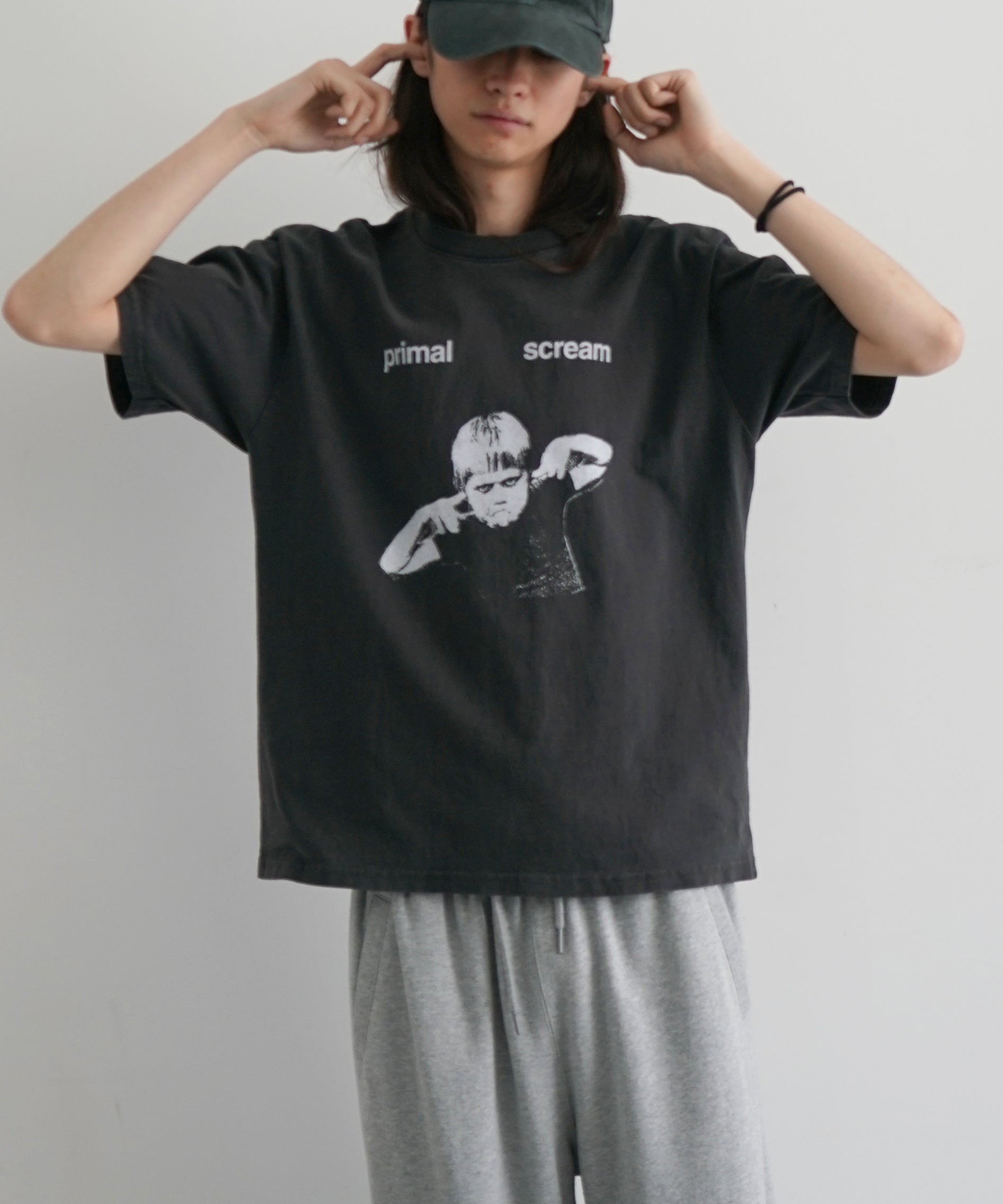 Basketcase Primal scream, t-shirt "VINTAGE BLACK"