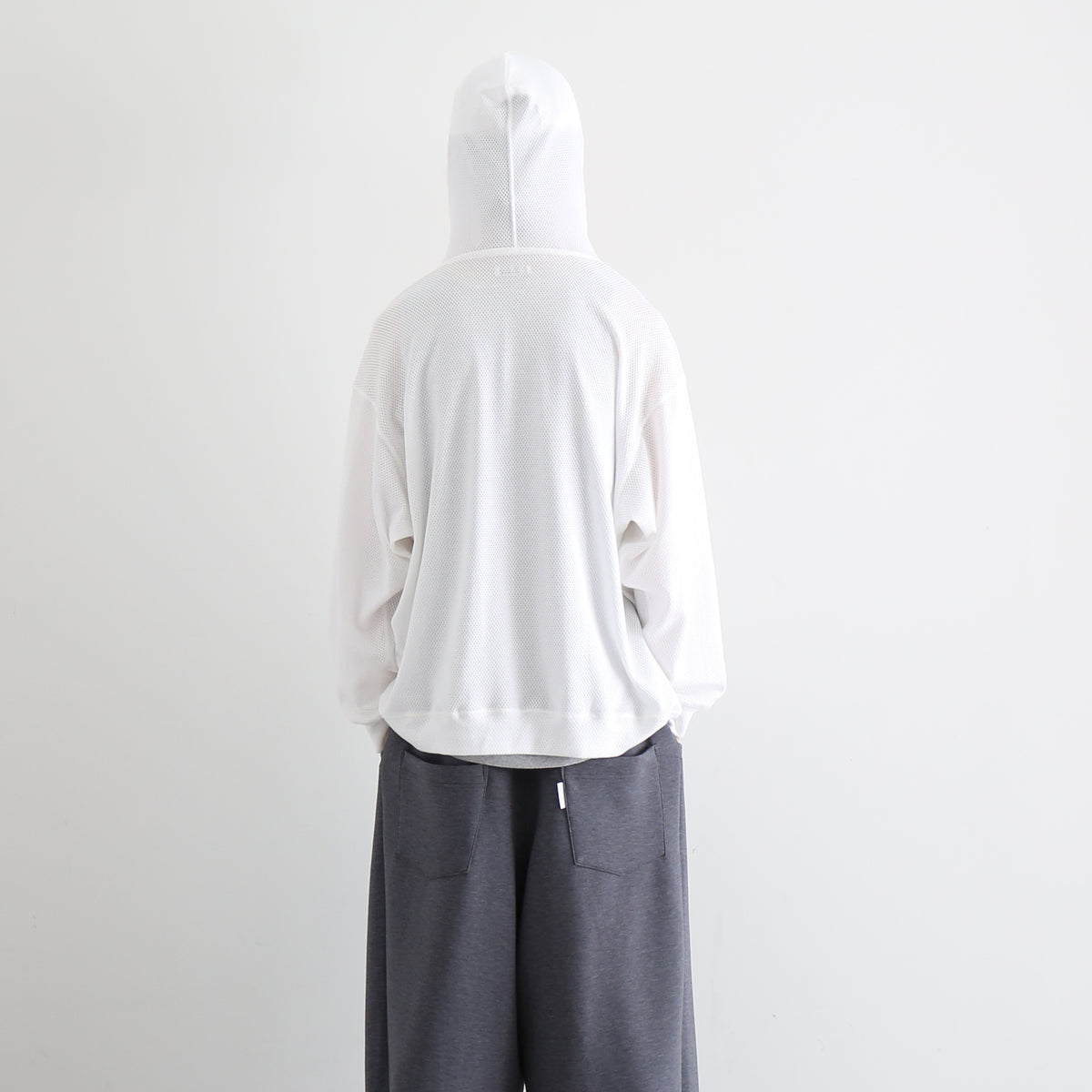 WHOWHAT 【フーワット】メンズ メッシュパーカー Cotton mesh hoodie