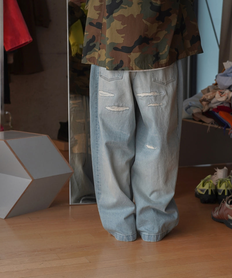 NEONSIGN Wave denim - destroyed "INDIGO USED"