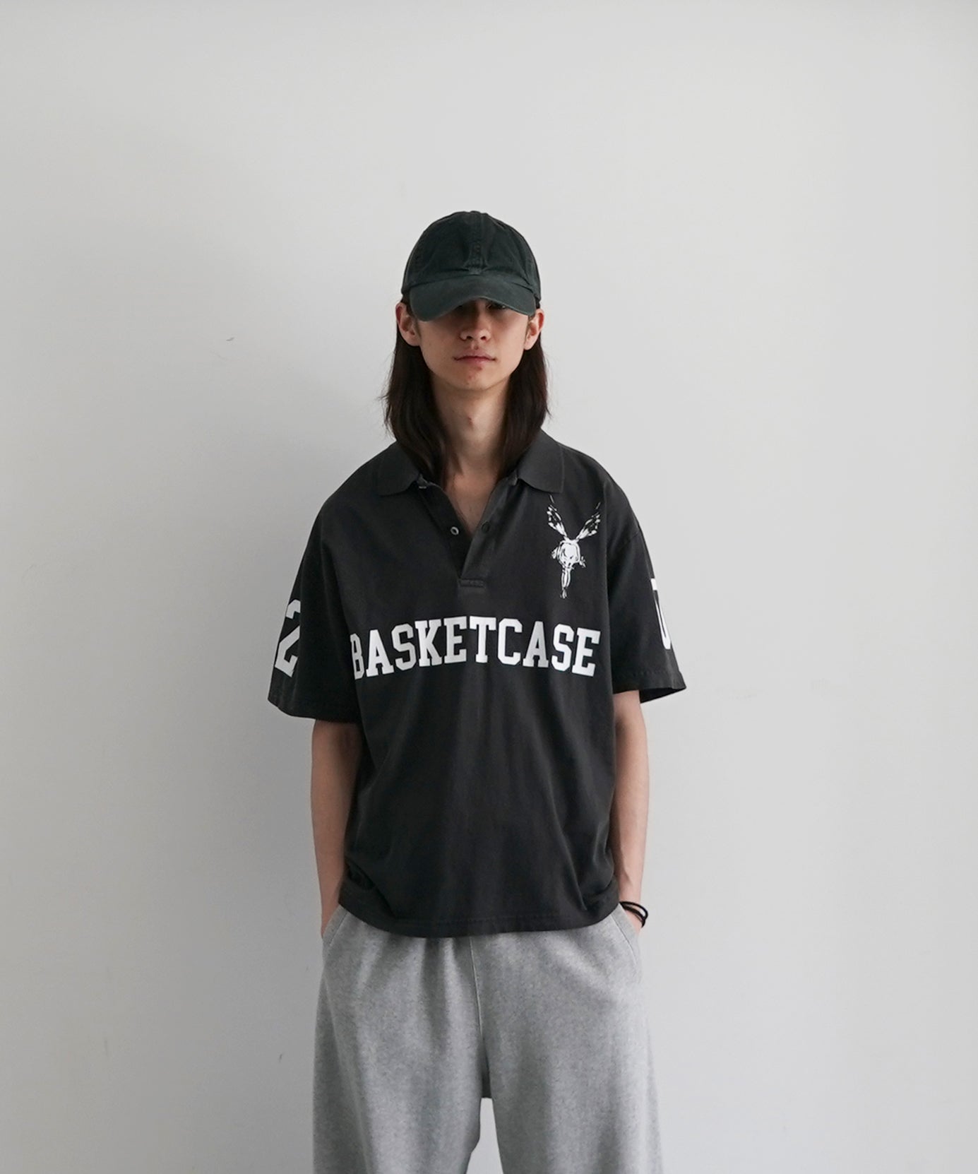 Basketcase Athletica, polo (vintage) "VINTAGE BLACK"