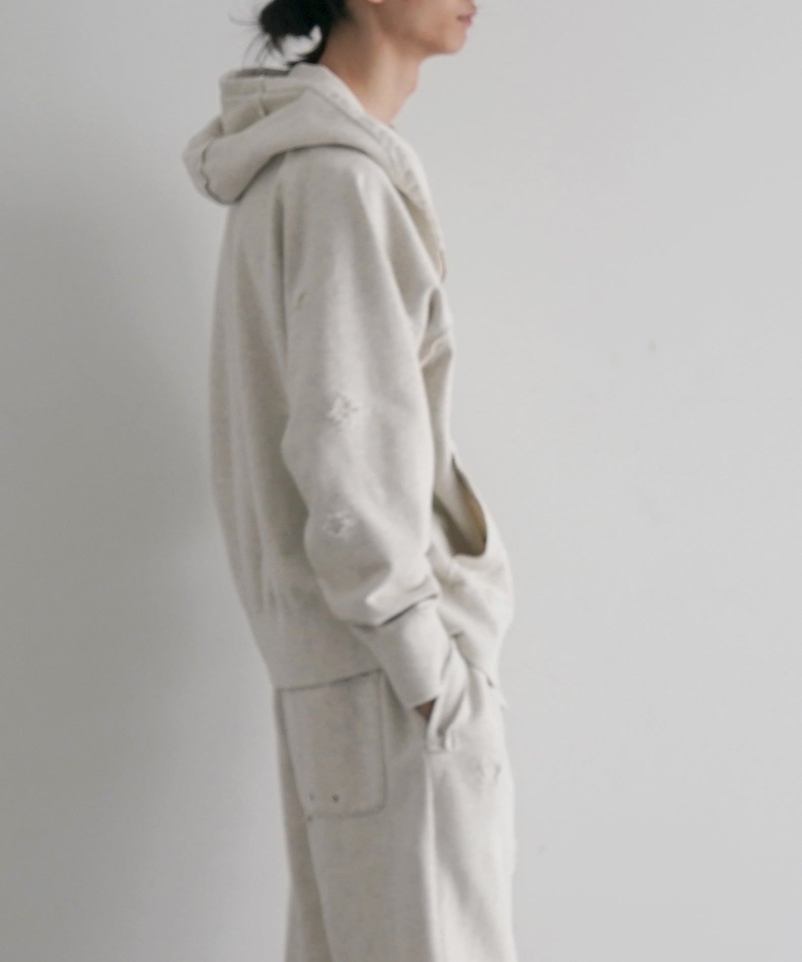 FAF(FAKE AS FLOWERS) Stella (zip up hoodie) "GRAY"