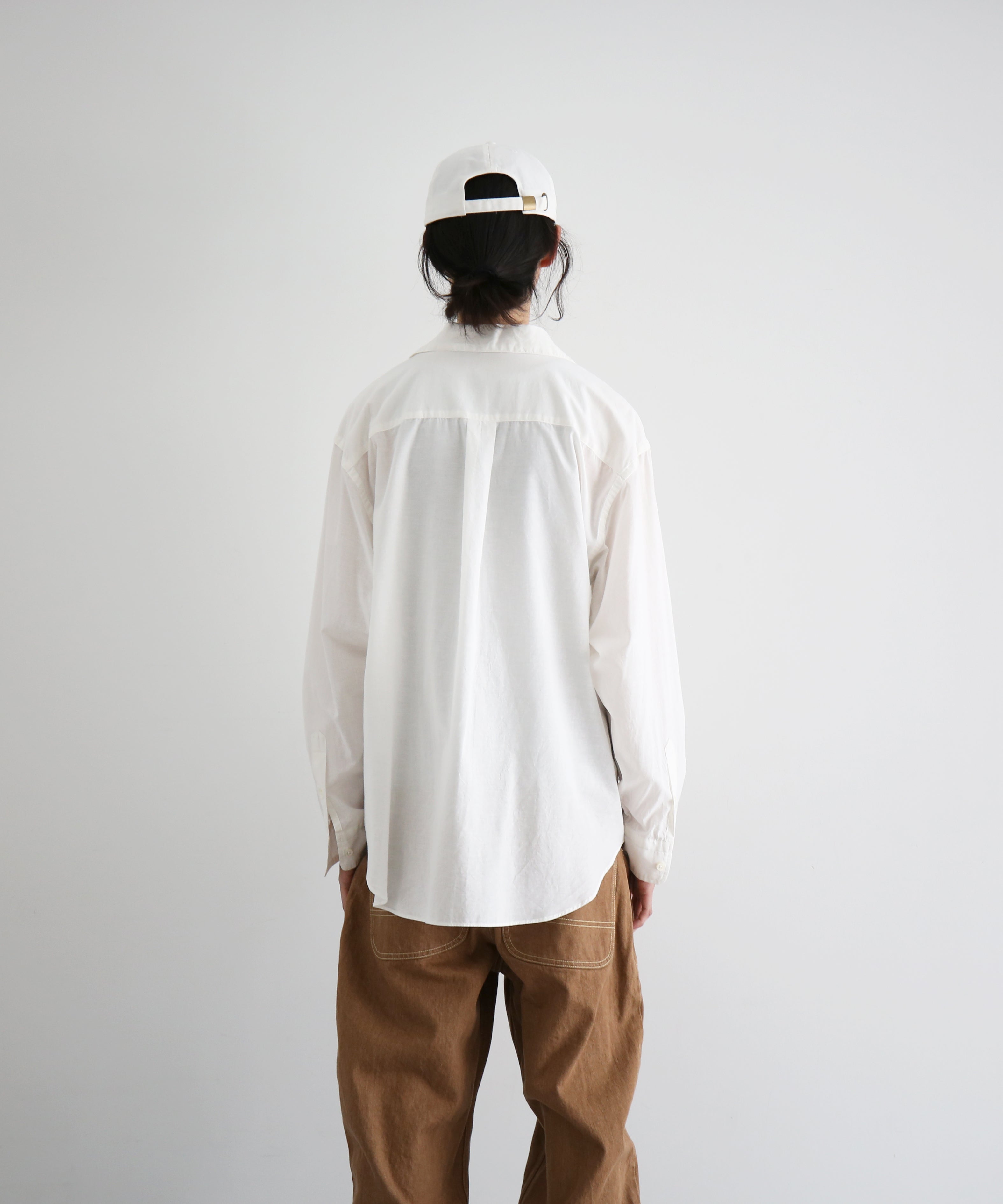 URU Italian collar l/s shirts a "WHITE"