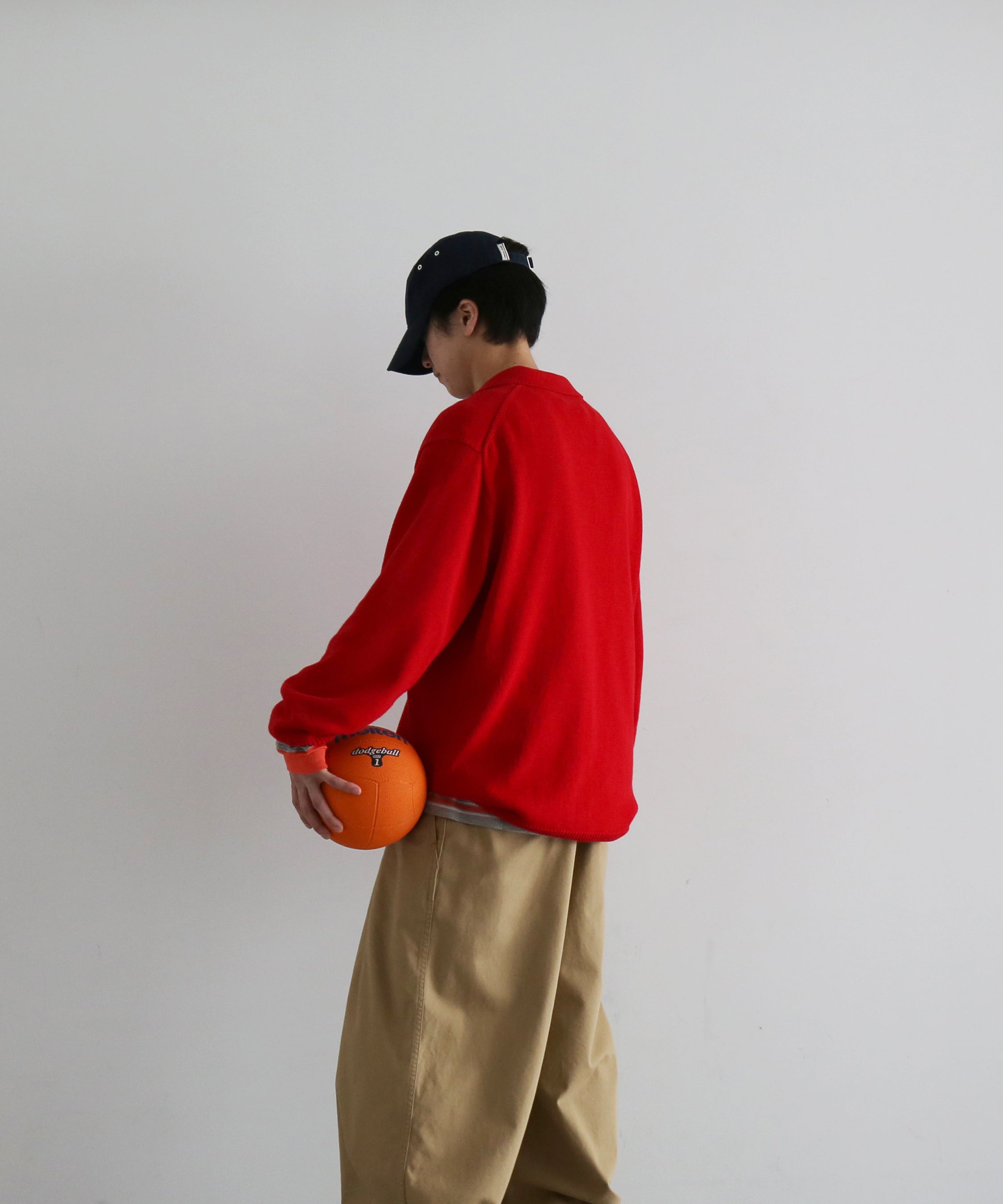 KAIKO Knit polo shirt "RED"