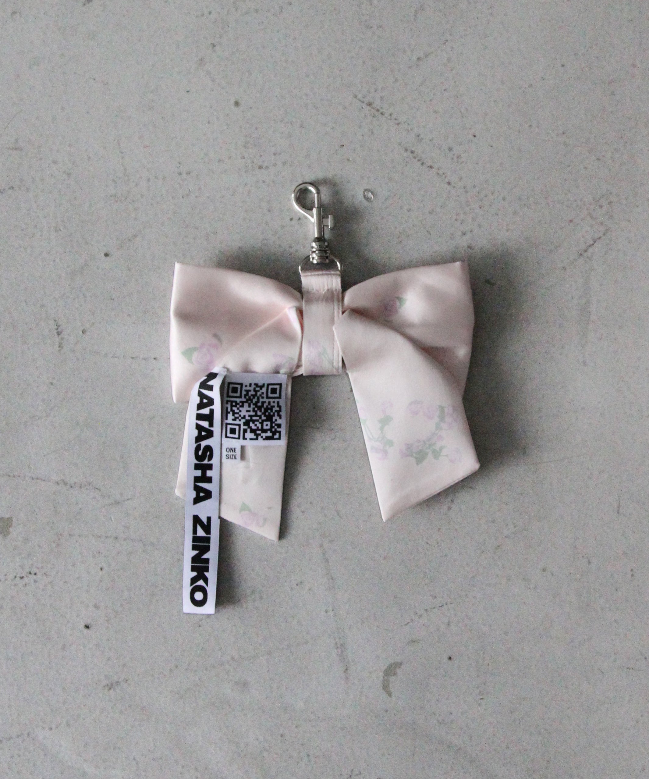 NATASHA ZINKO Bow bag charm "PINK"