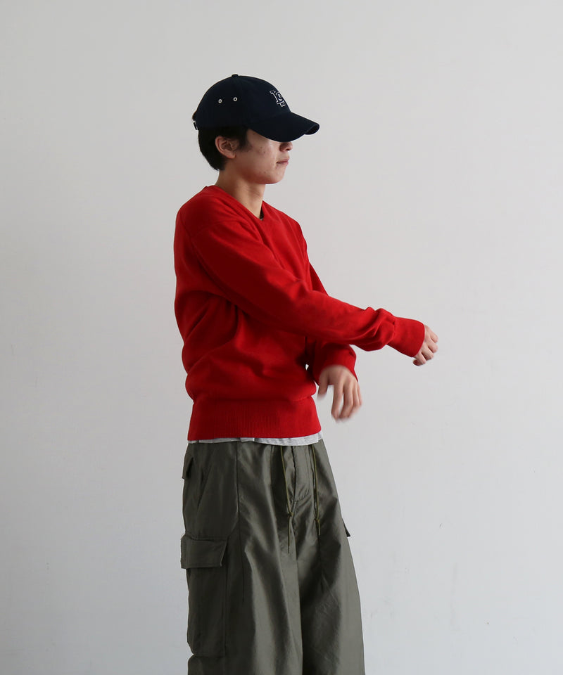 KAIKO V neck sweater "TOP GRAY"