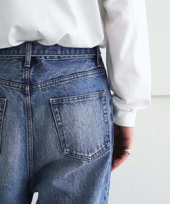 yass【ヤス】BELTED DENIM TROUSER USED 