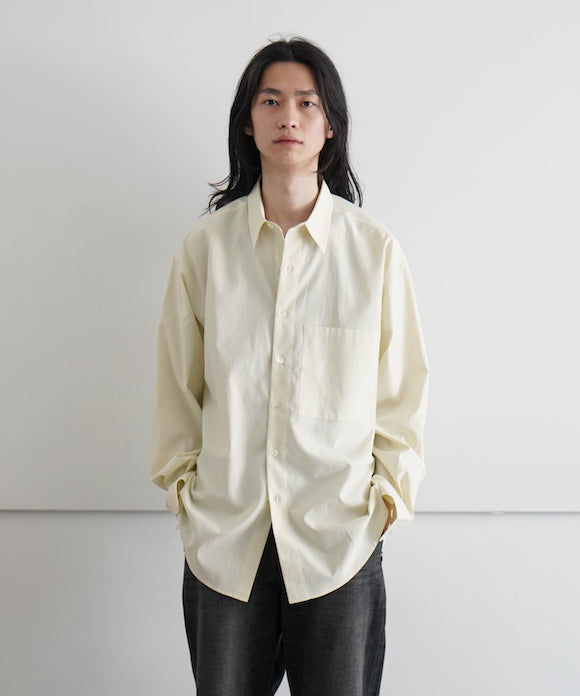 AURALEE【オーラリー】washed finx twill big shirt 