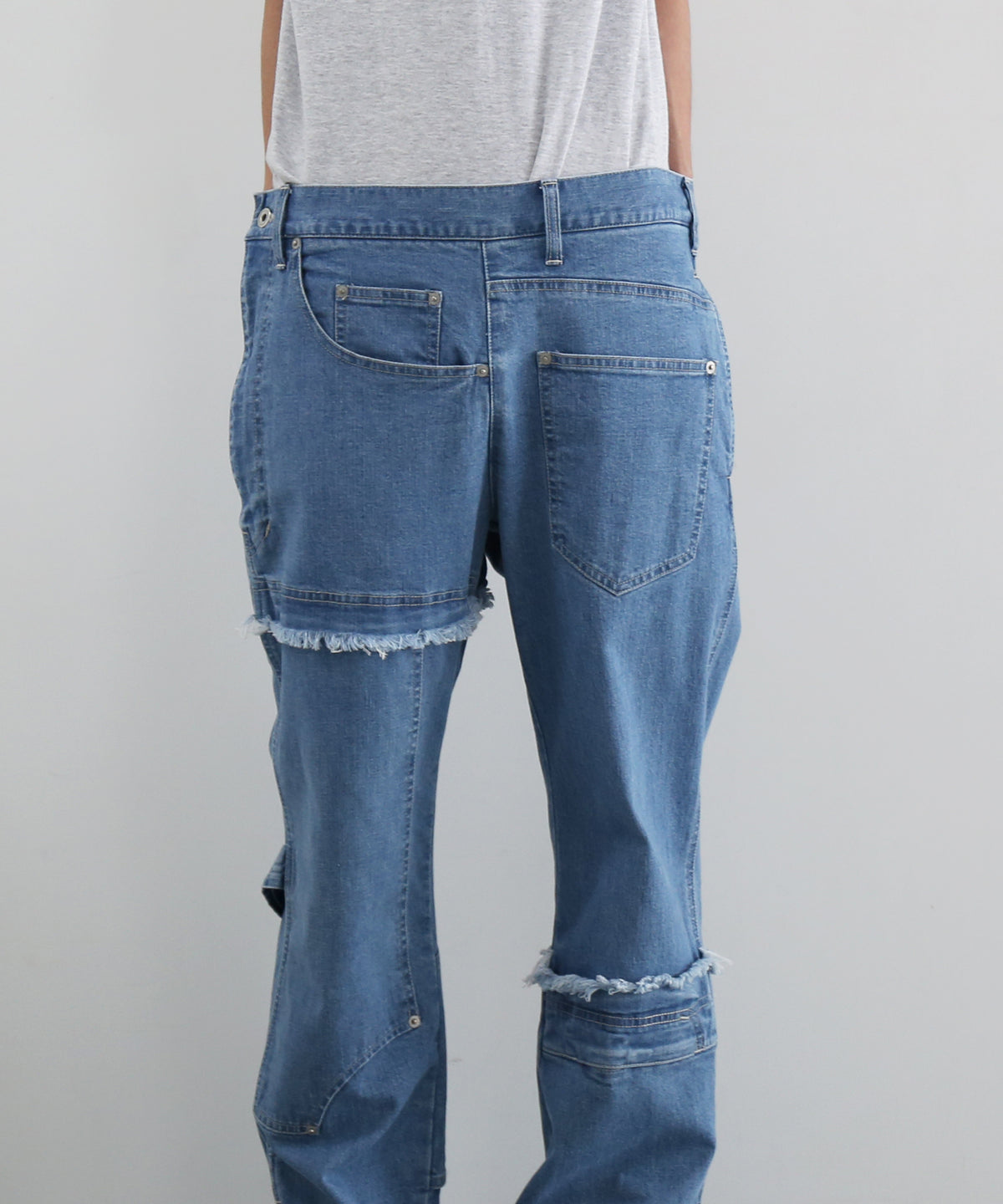 WHOWHAT Puzzle denim pants〈new type〉 "INDIGO FADE"