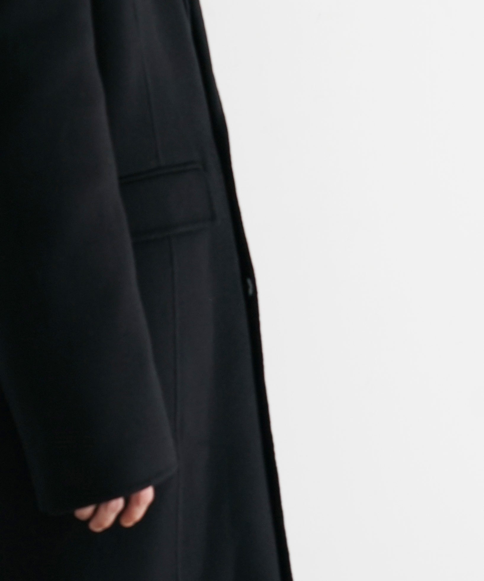 sefr Tetsu coat "SHUNGITE DOUBLE"
