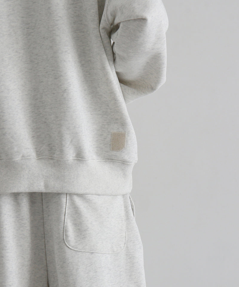 PHINGERIN Quarter zip sweatshirt "A:OATMEAL"