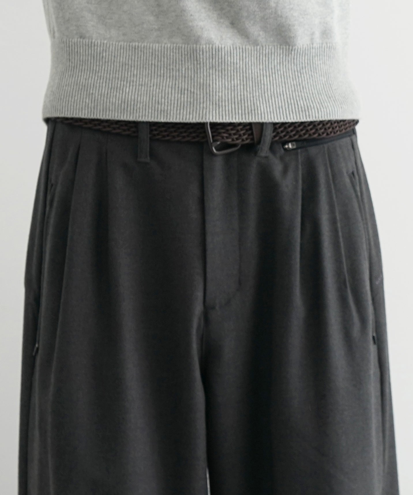 SAN SAN GEAR Wide pants "CHARCOAL"