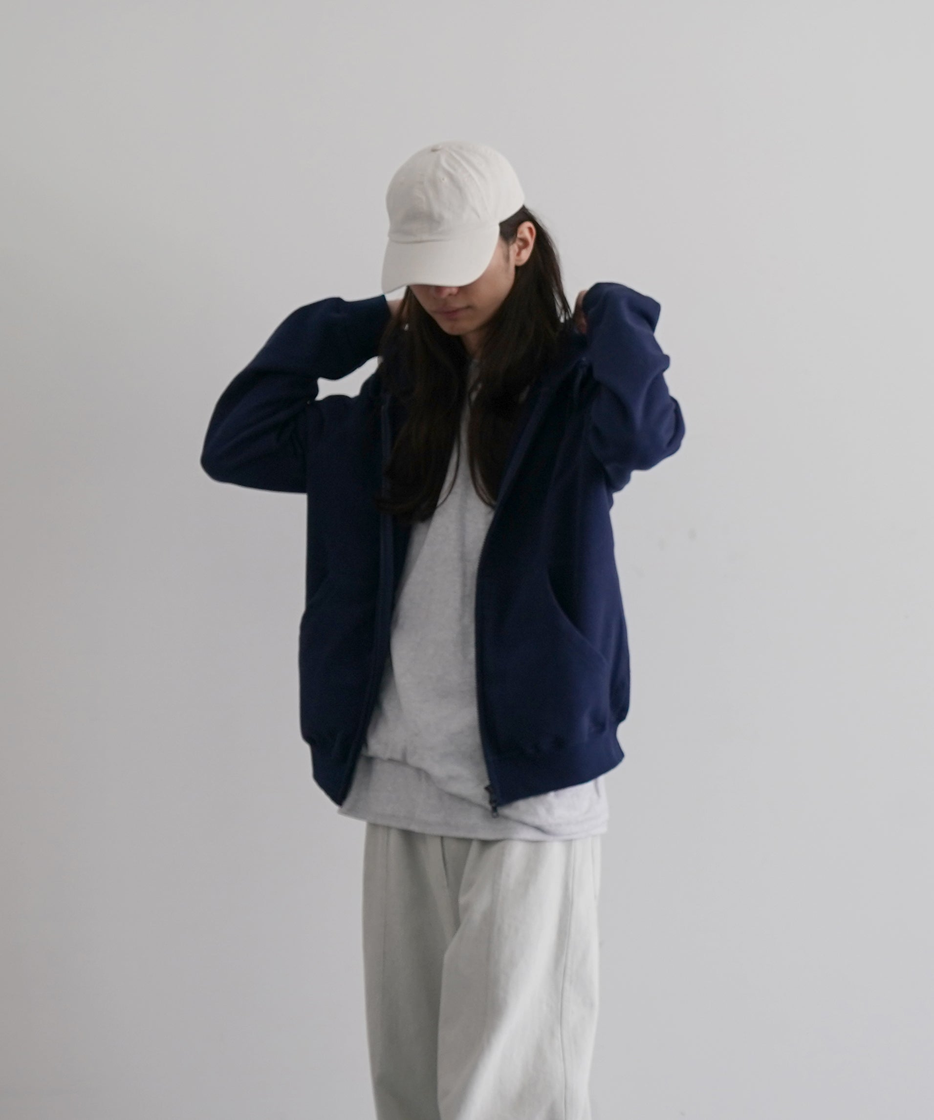 KAIKO Double zip parka "NAVY"