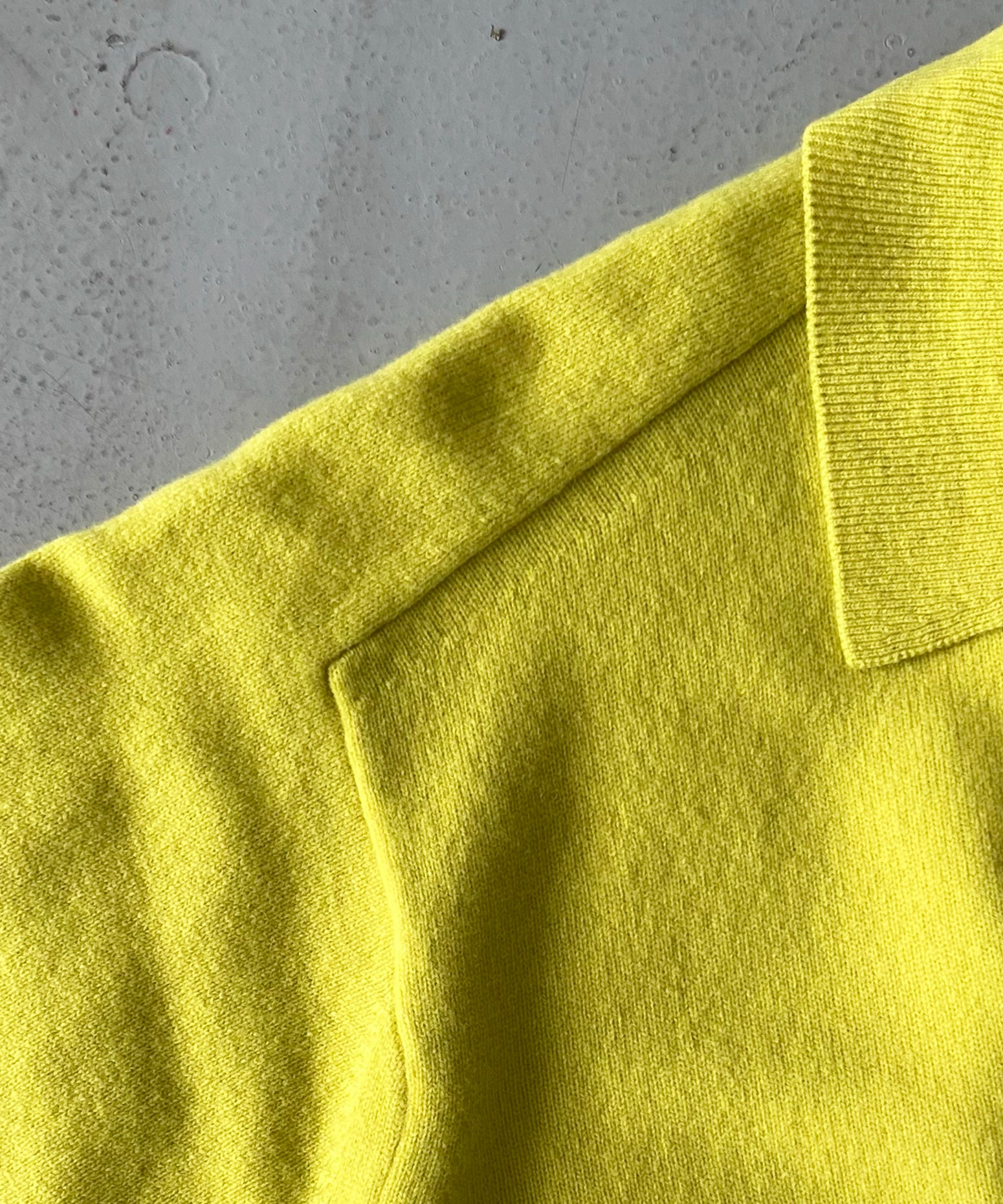 crepuscule M-g knit polo "YELLOW"