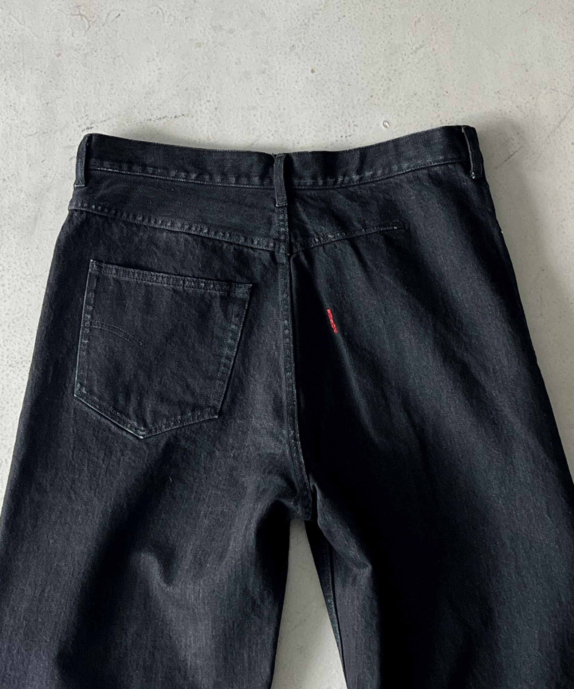 ensou. Wide big-e 4pk jeans-washed "BLACK"