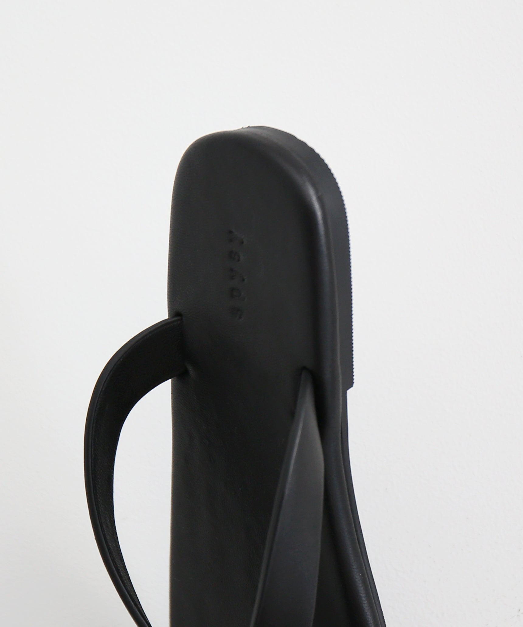 spysy Phantom leather flip flop women "BLACK"