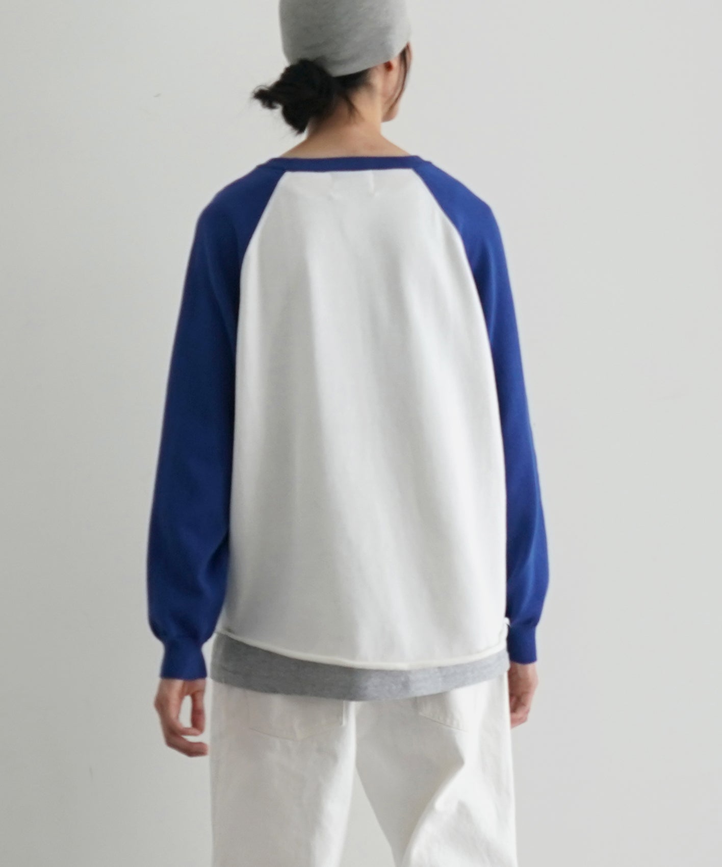 KAIKO Base ball knit "BLUE"