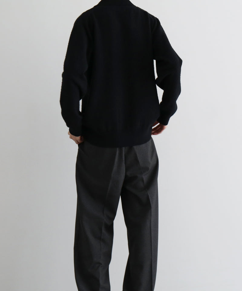 【Pre order】KAIKO Antistasic polo cardigan "BLACK"