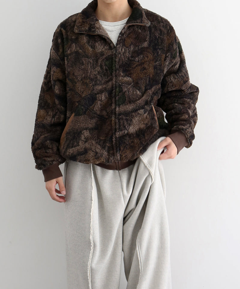 REMI RELIEF シャギーフリース Zip jkt "CAMO"