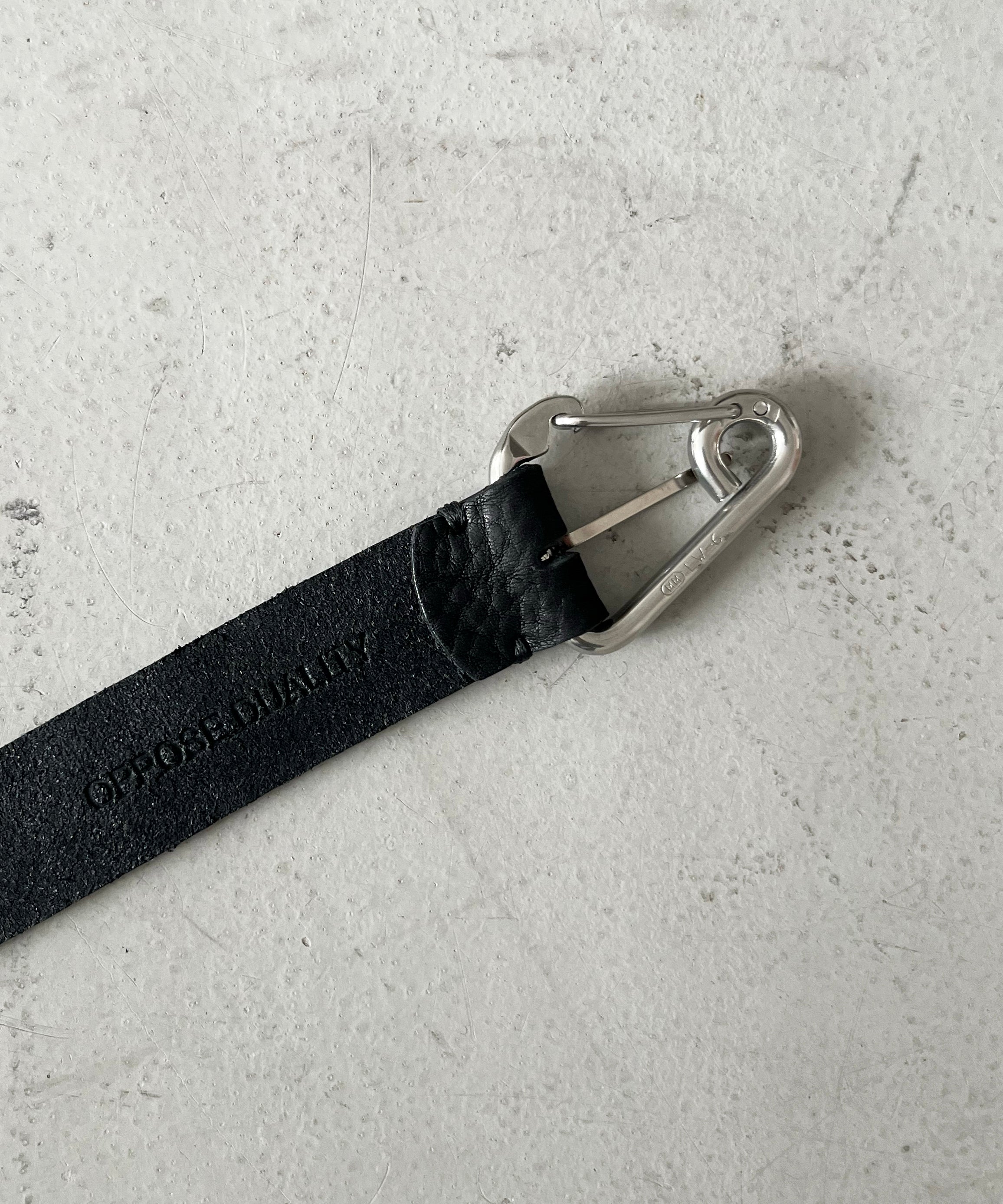 OPPOSE DUALITY Carabiner belt "BLACK"