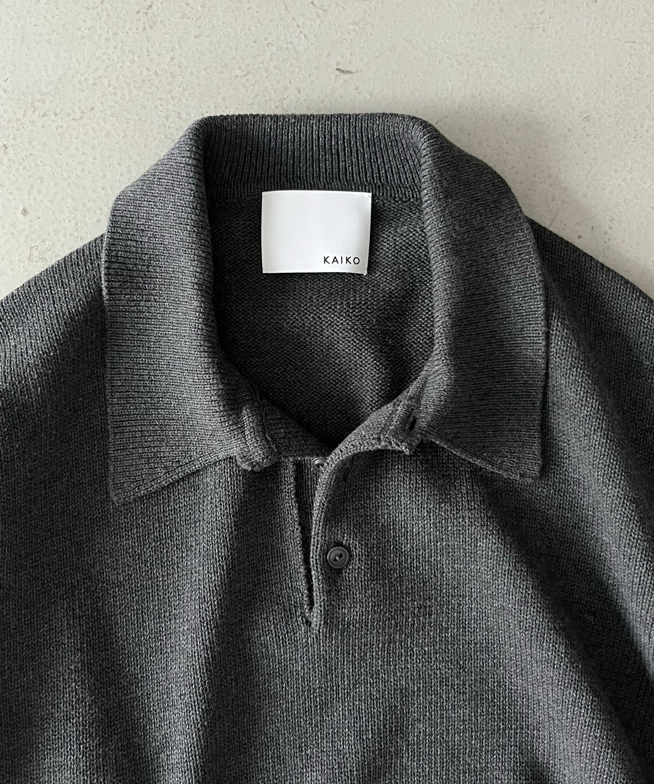 KAIKO【カイコー】Knit polo shirt 