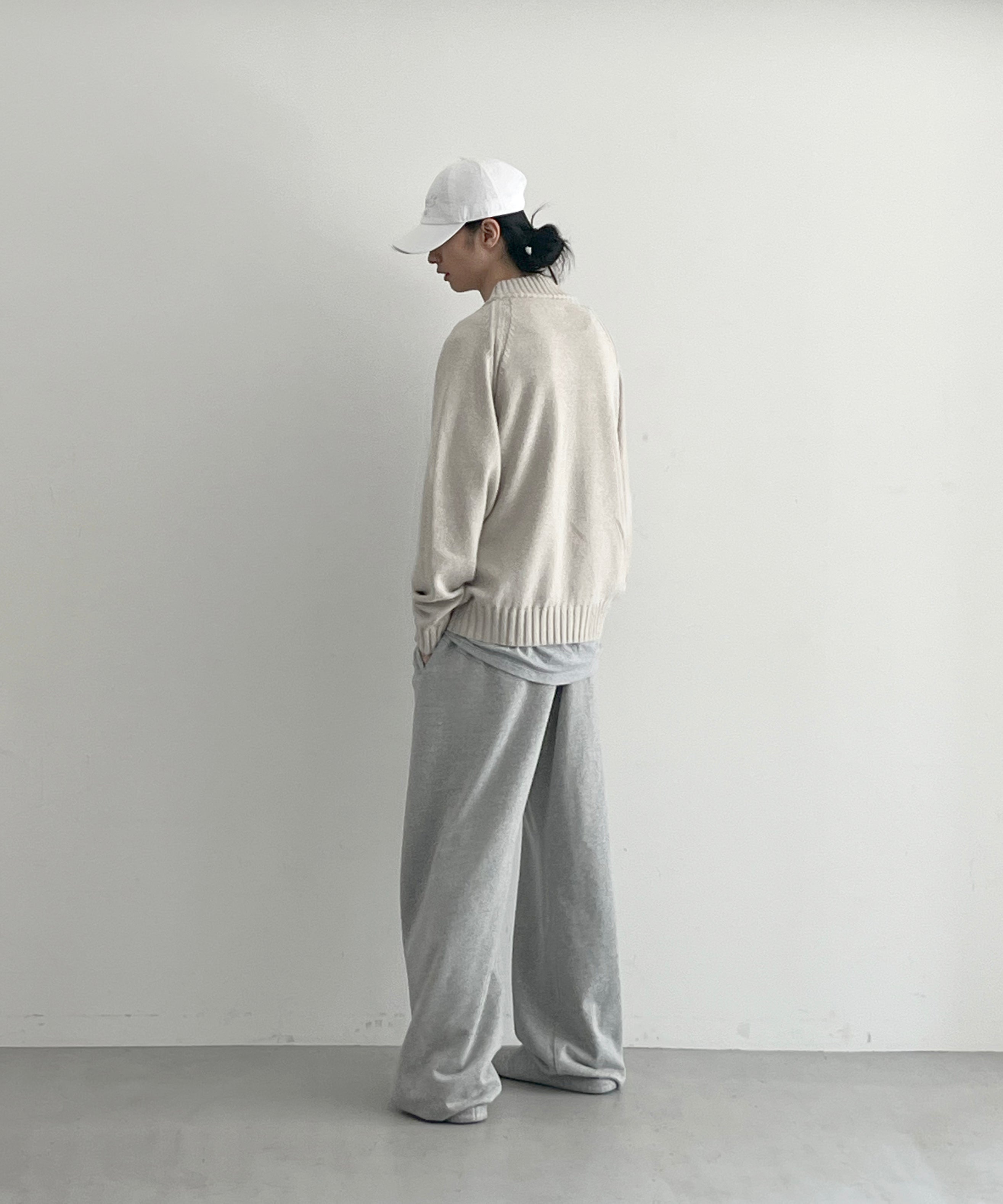 SAN SAN GEAR Snug knit "WARM GREY"