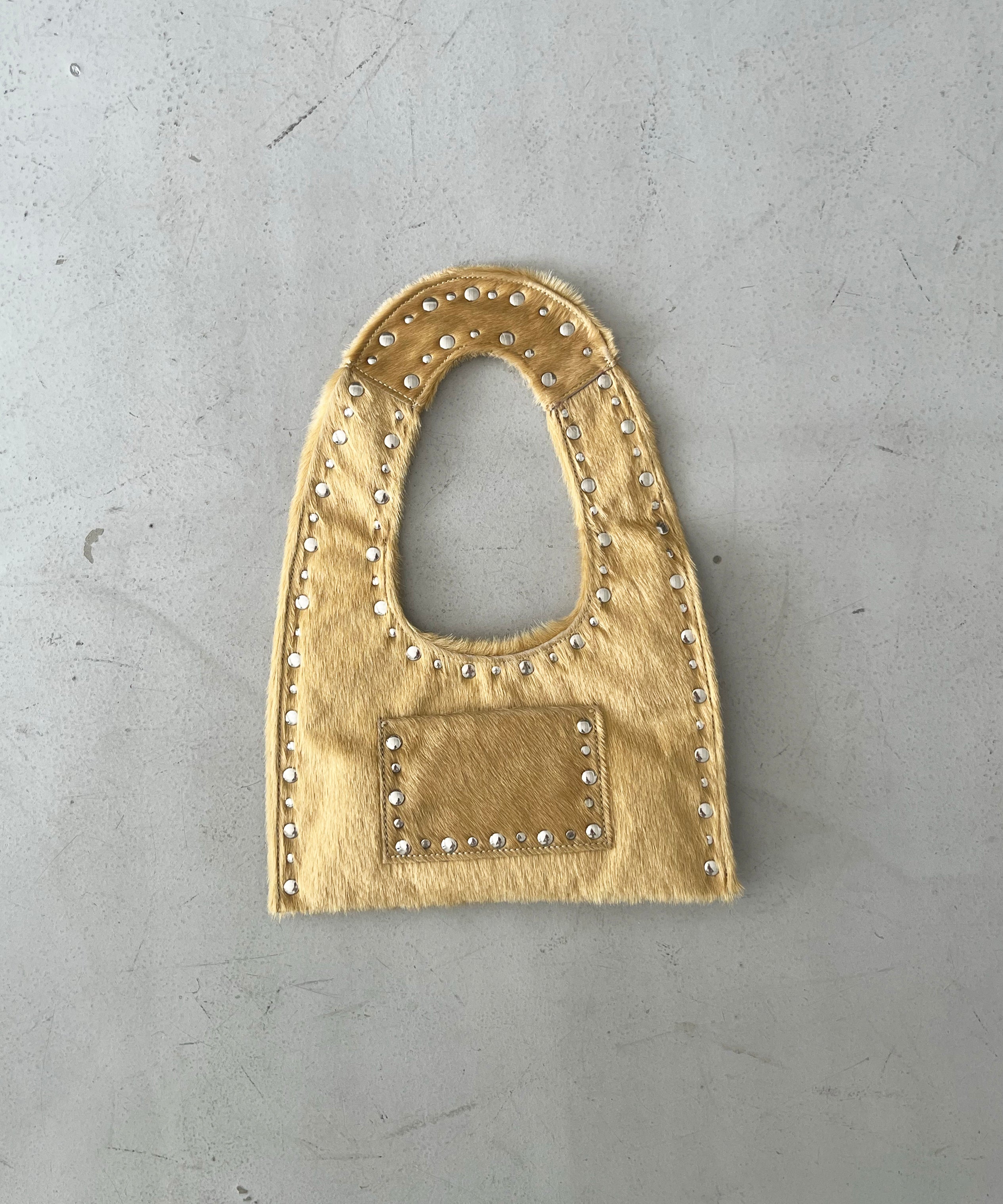 Gimaguas Mini franca ponny bag "BEIGE"