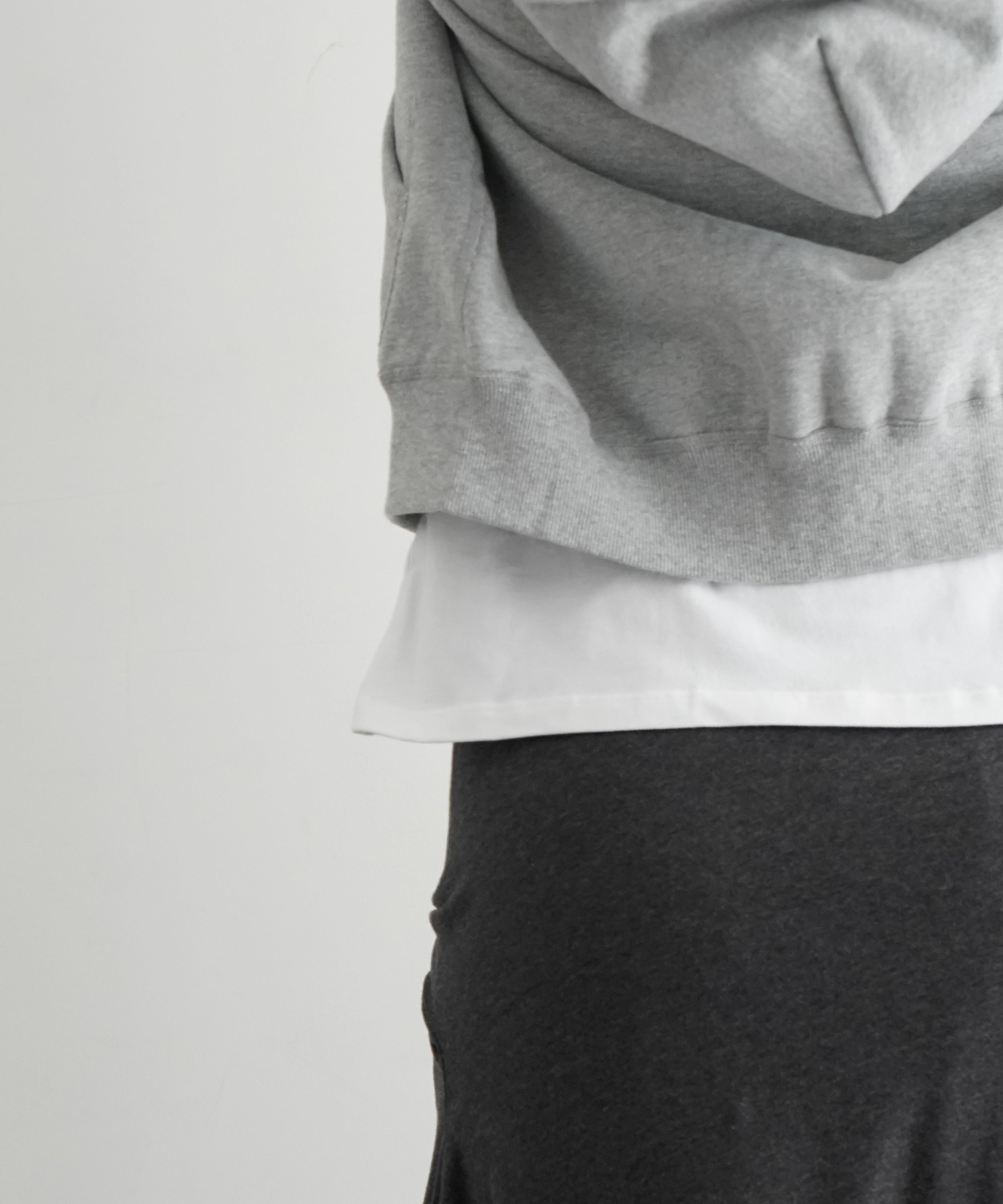 OUR LEGACY SASH SKIRT "DARK GREY MELANGE JERSEY"