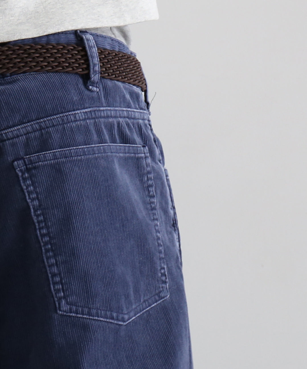 URU Cotton corduroy - 5pocket pants "BLUE"