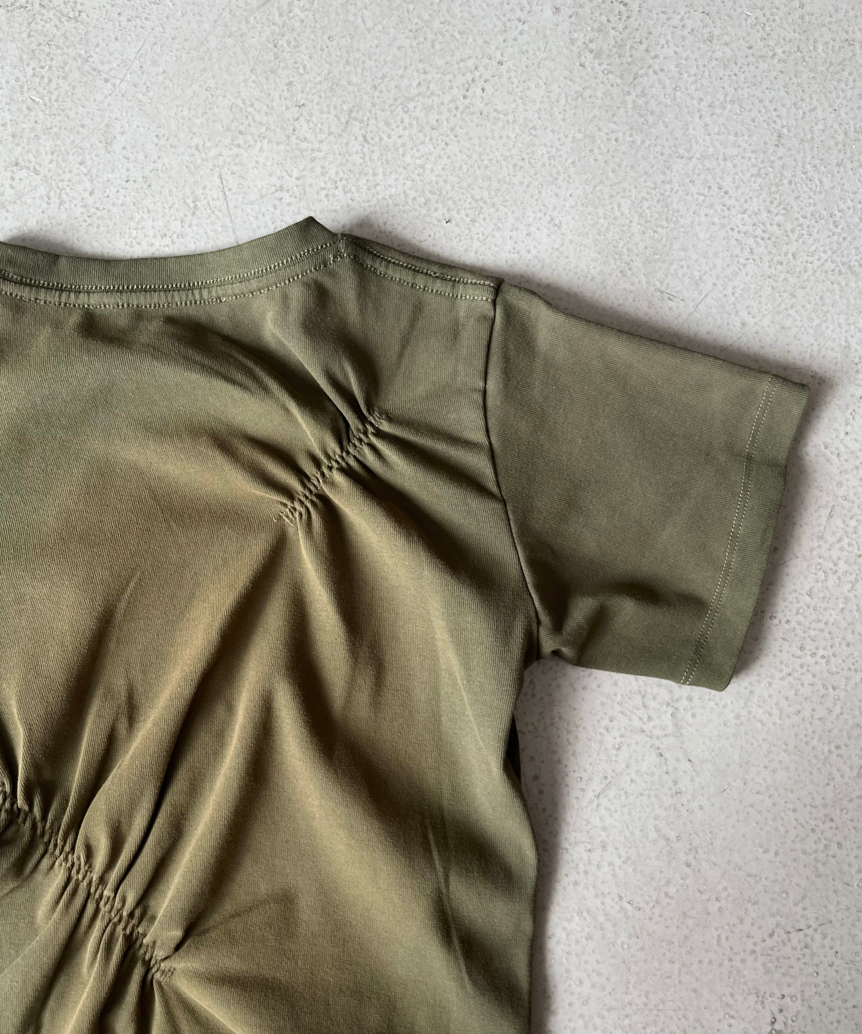LOADINGROOM Angel goblin tee "DARK GREEN"