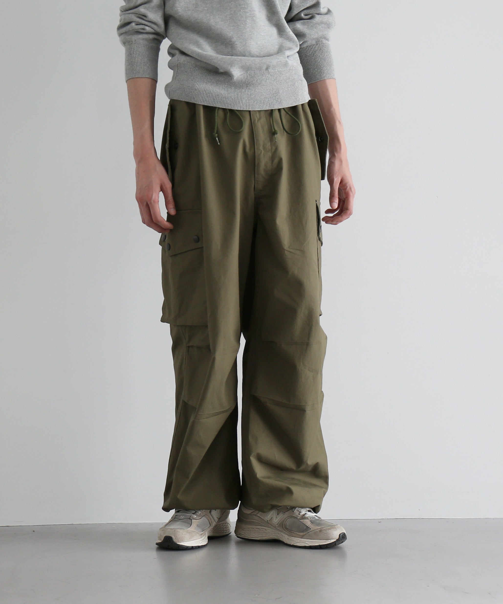 NEEDLES Field pant - cotton ripstop "A-OLIVE A"